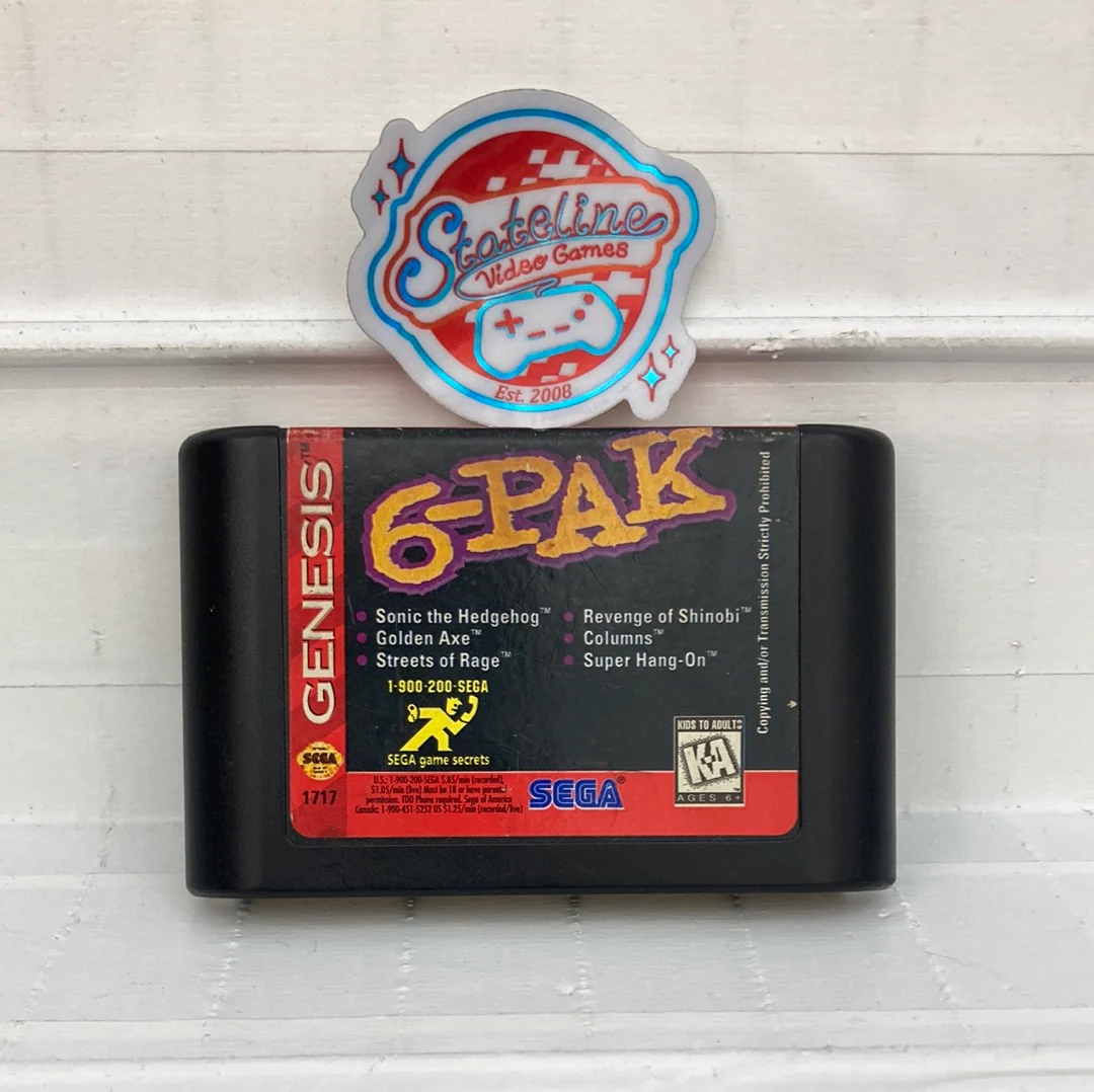 6-Pak - Sega Genesis - Image 3