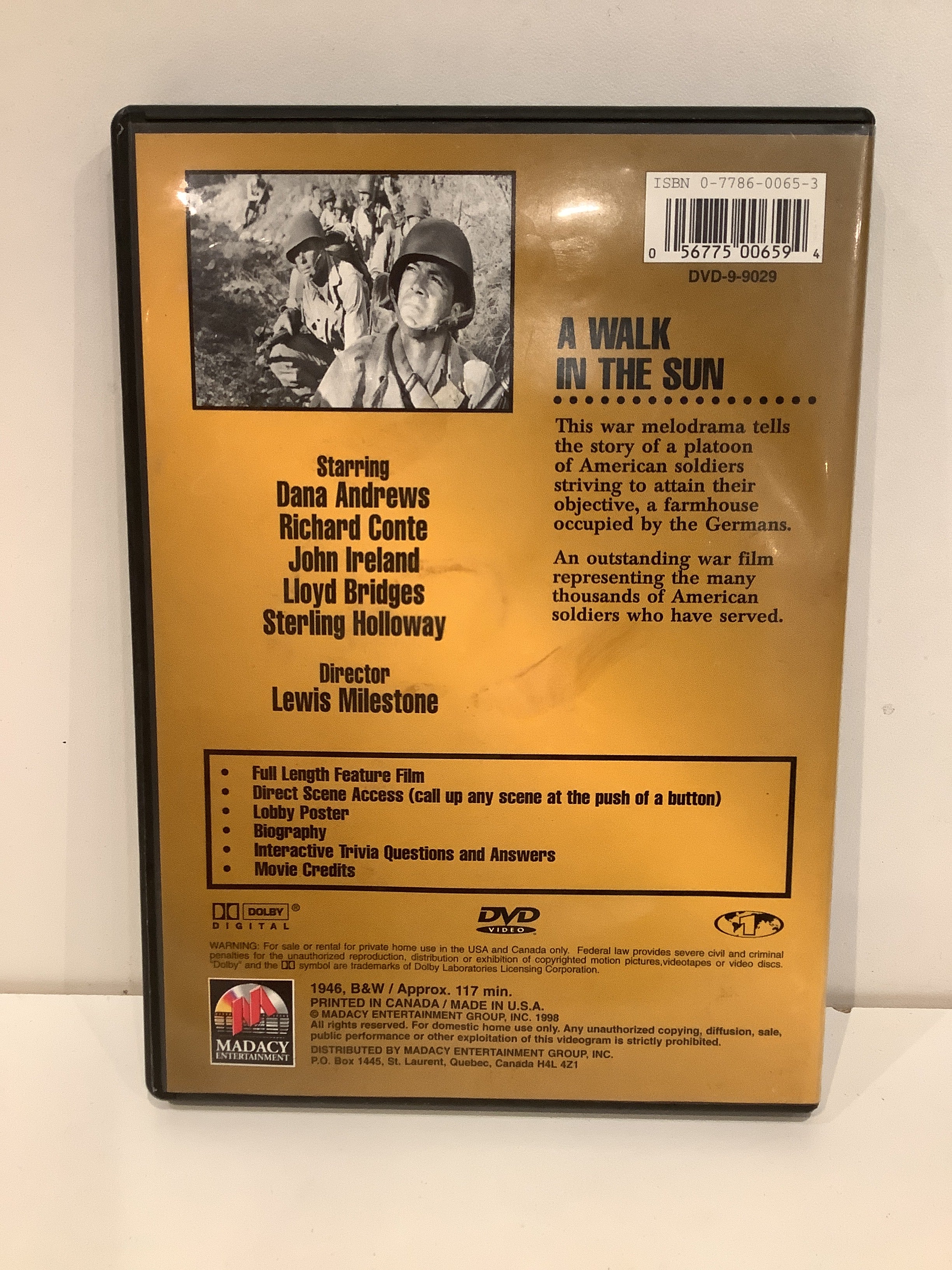 A Walk in the Sun - DVD - Image 2