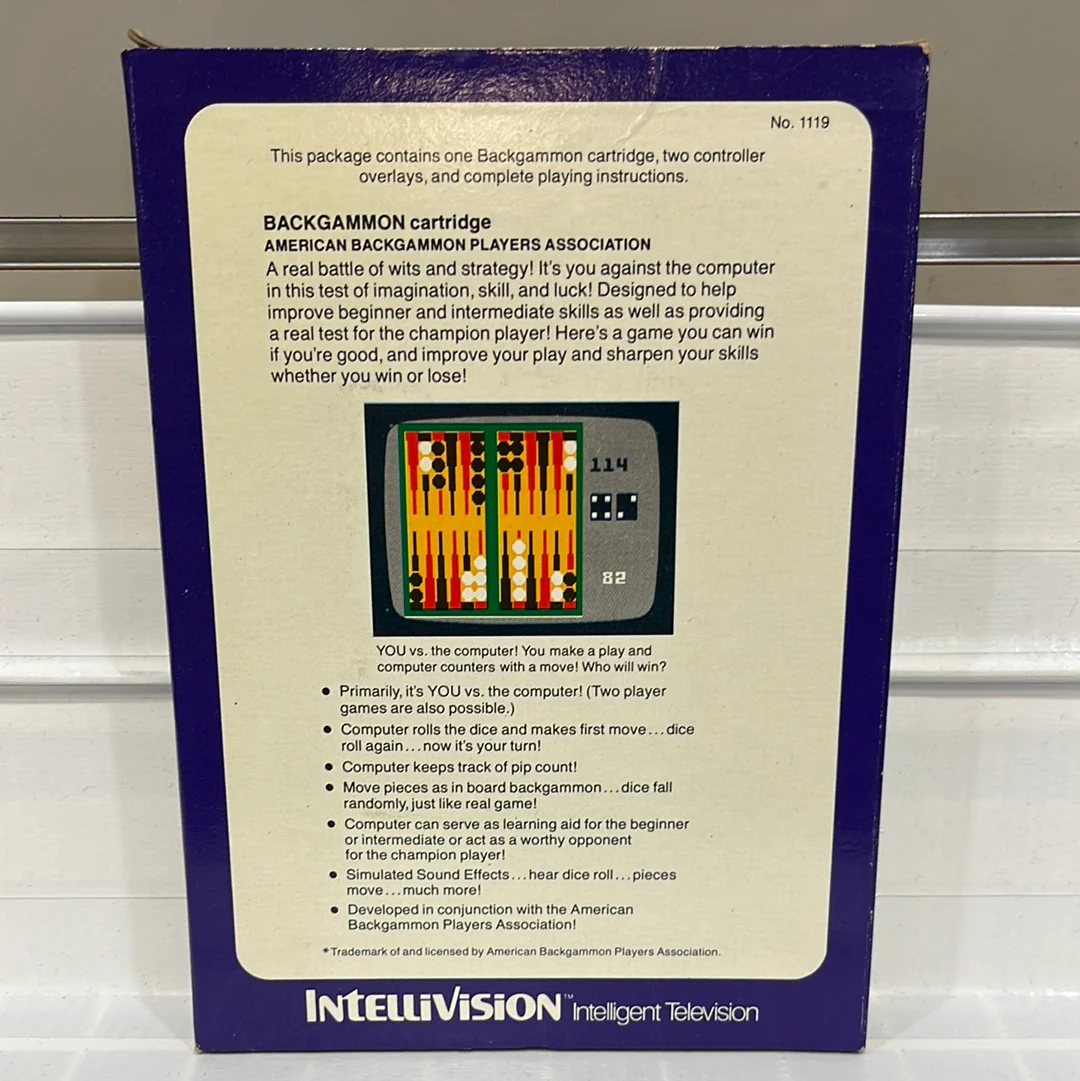 ABPA Backgammon - Intellivision - Image 2
