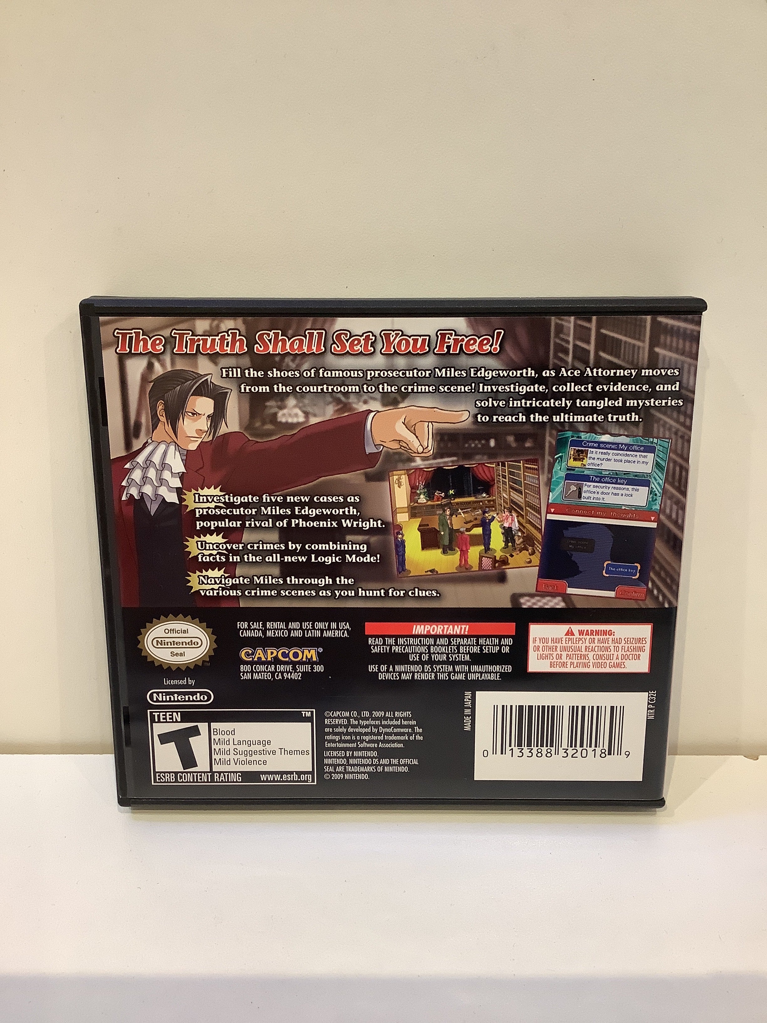 Ace Attorney Investigations: Miles Edgeworth - Nintendo DS - Image 2