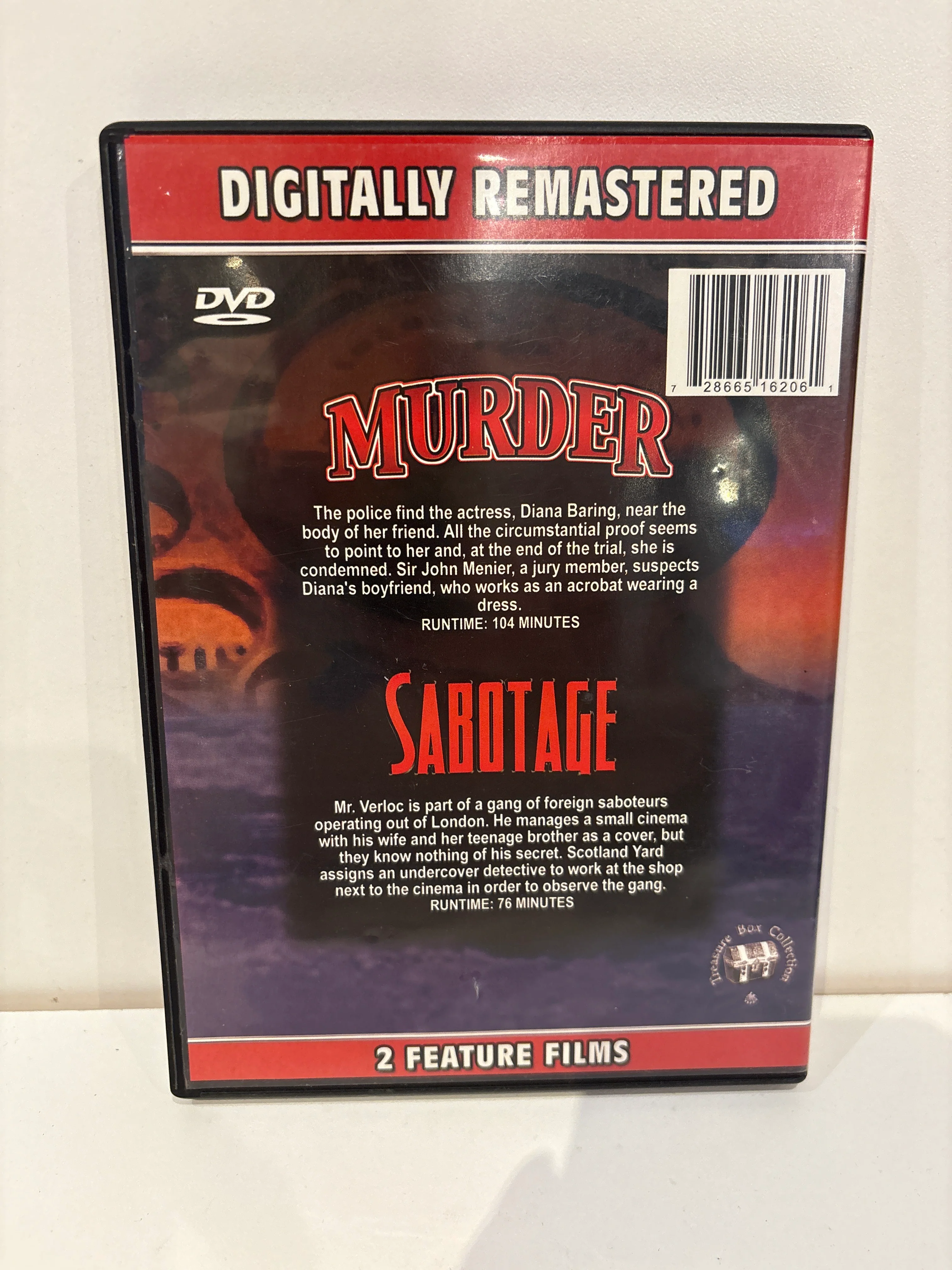 Alfred Hitchcock: Murder / Sabotage - DVD - Image 2