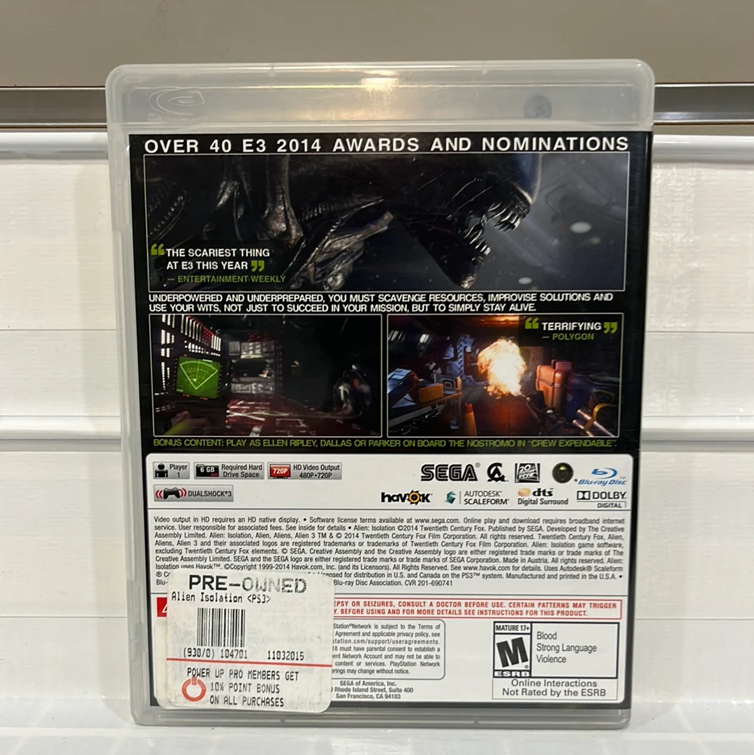 Alien: Isolation [Nostromo Edition] - Playstation 3 - Image 2