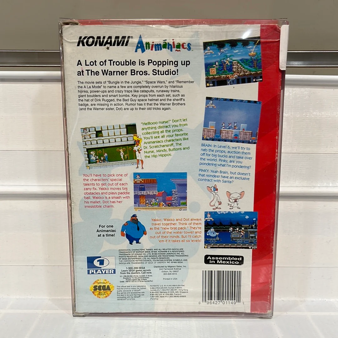 Animaniacs [Cardboard Box] - Sega Genesis - Image 2