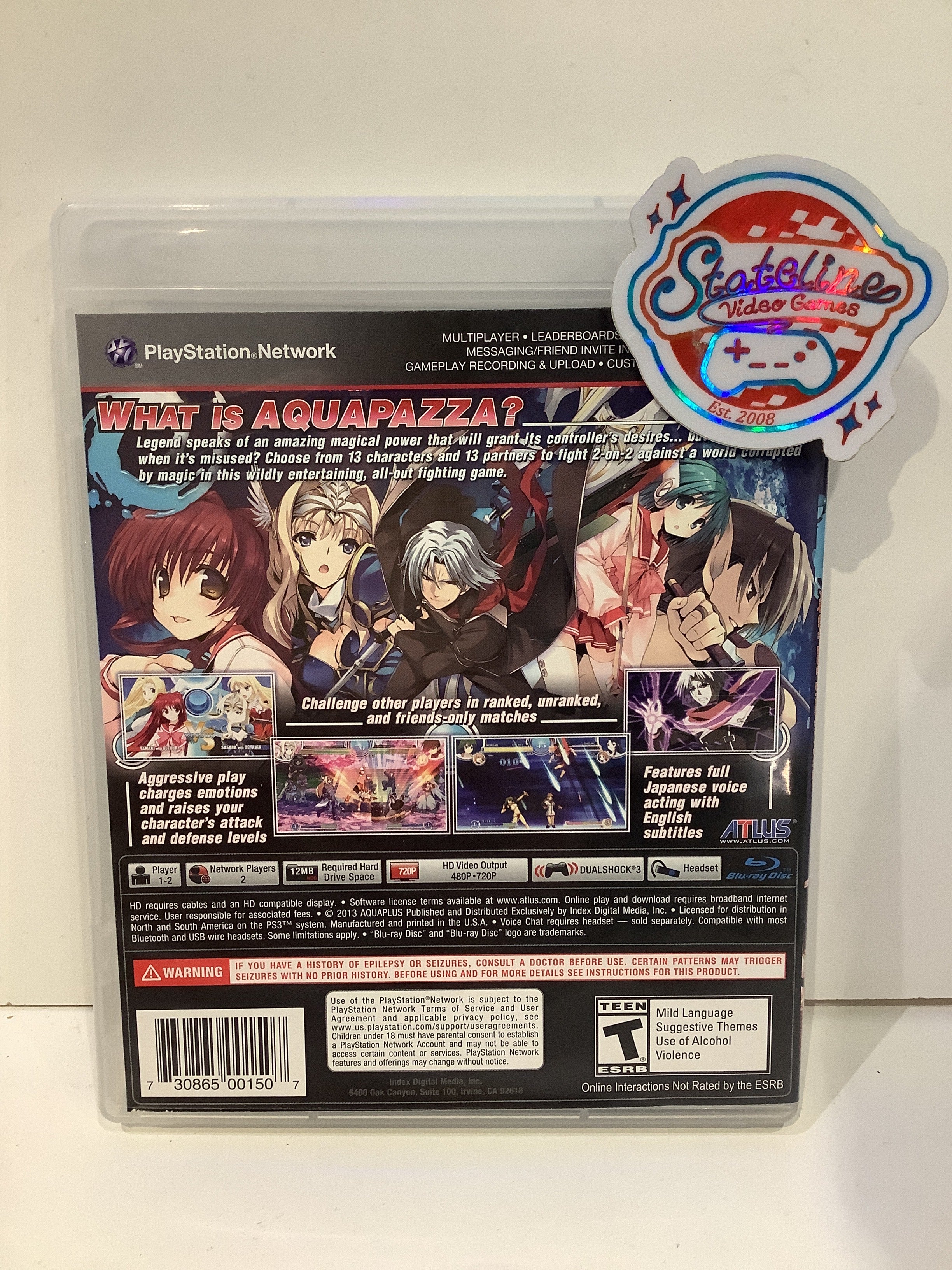 AquaPazza: Aquaplus Dream Match - Playstation 3 - Image 2