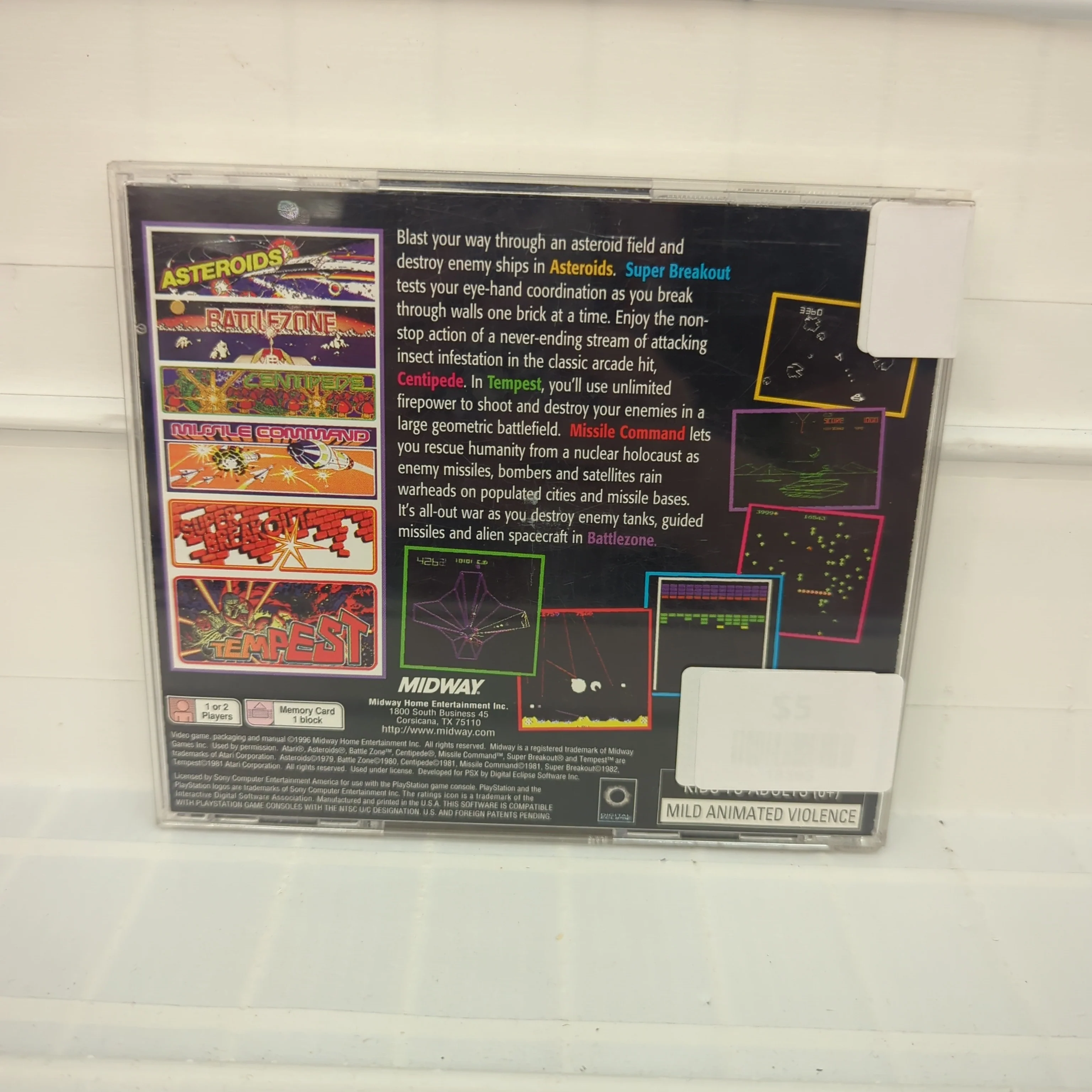 Arcade's Greatest Hits Atari Collection 1 - Playstation - Image 2