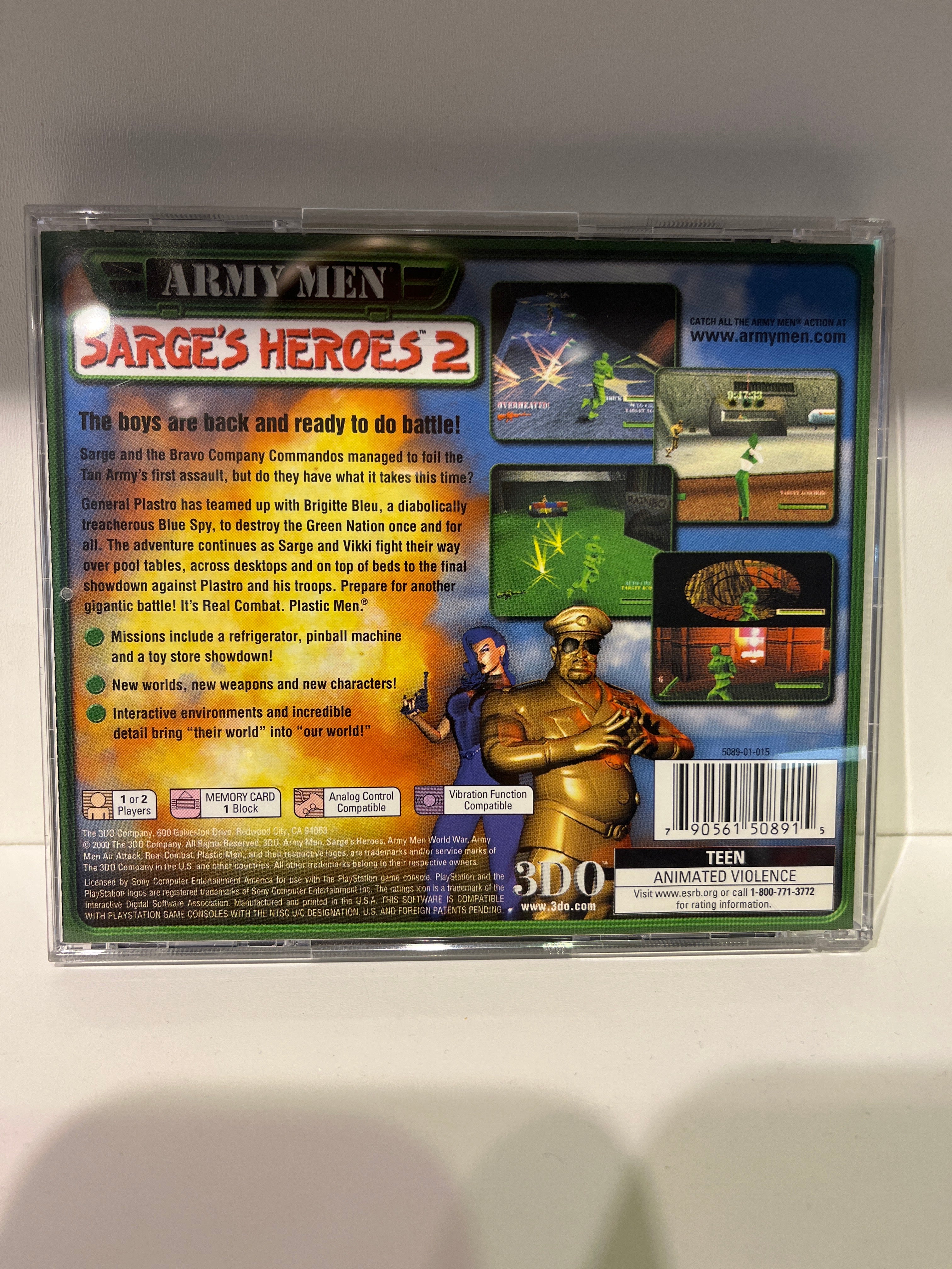 Army Men Sarge's Heroes 2 - Playstation - Image 2