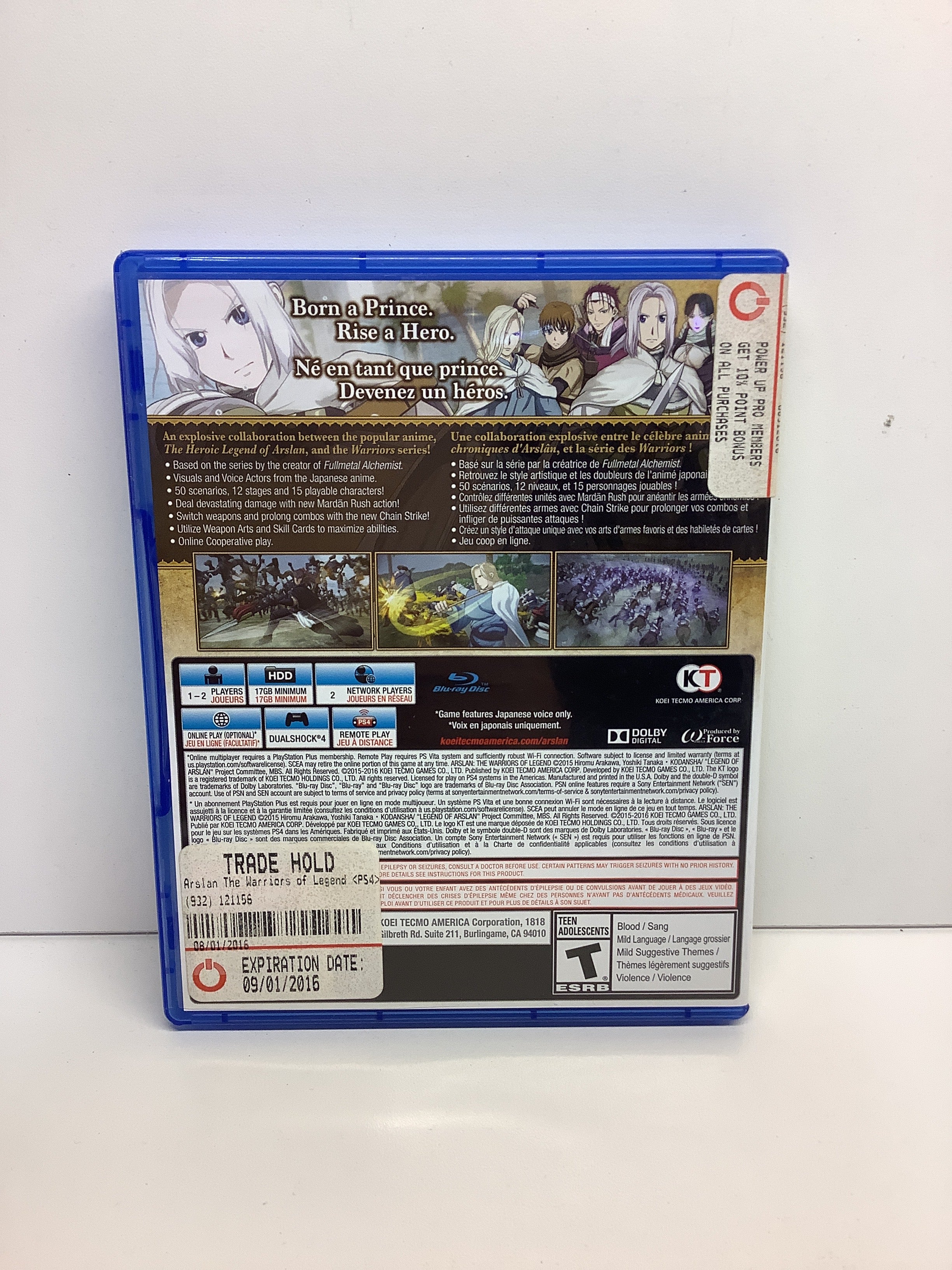Arslan The Warriors of Legend - Playstation 4 - Image 2