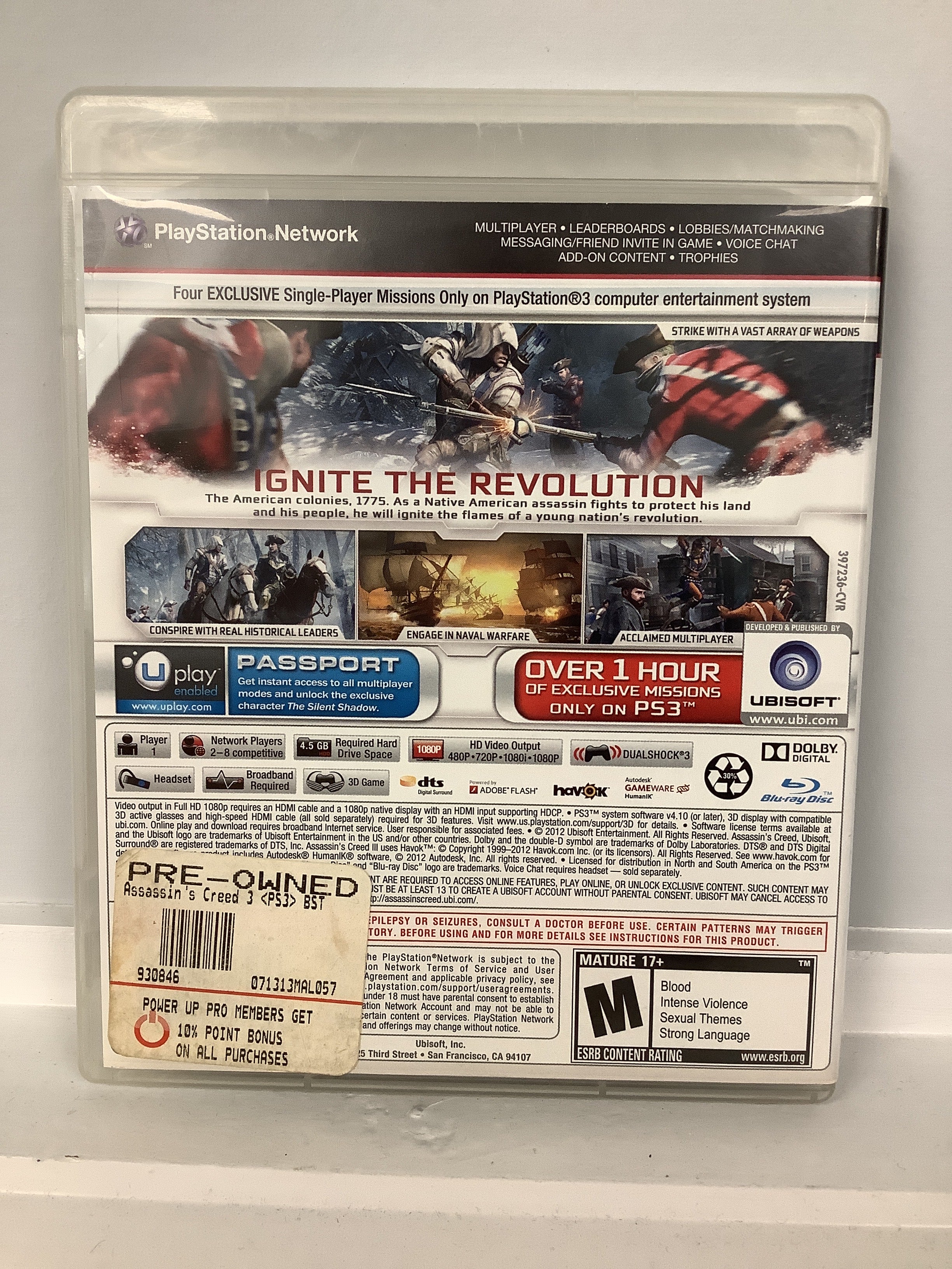 Assassin’s Creed III [Gamestop Edition] - Playstation 3 - Image 2