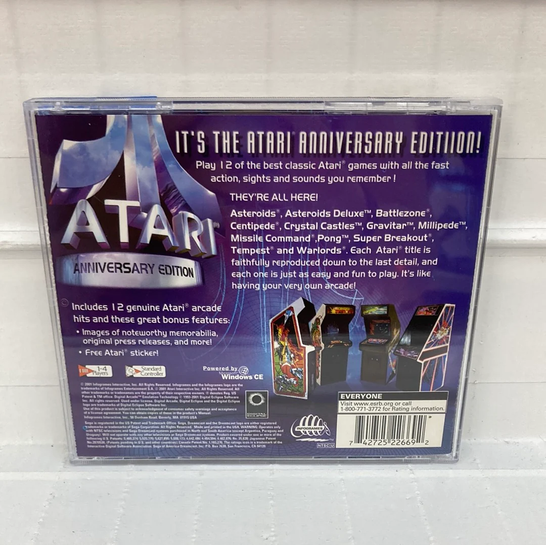 Atari Anniversary Edition - Sega Dreamcast - Image 2