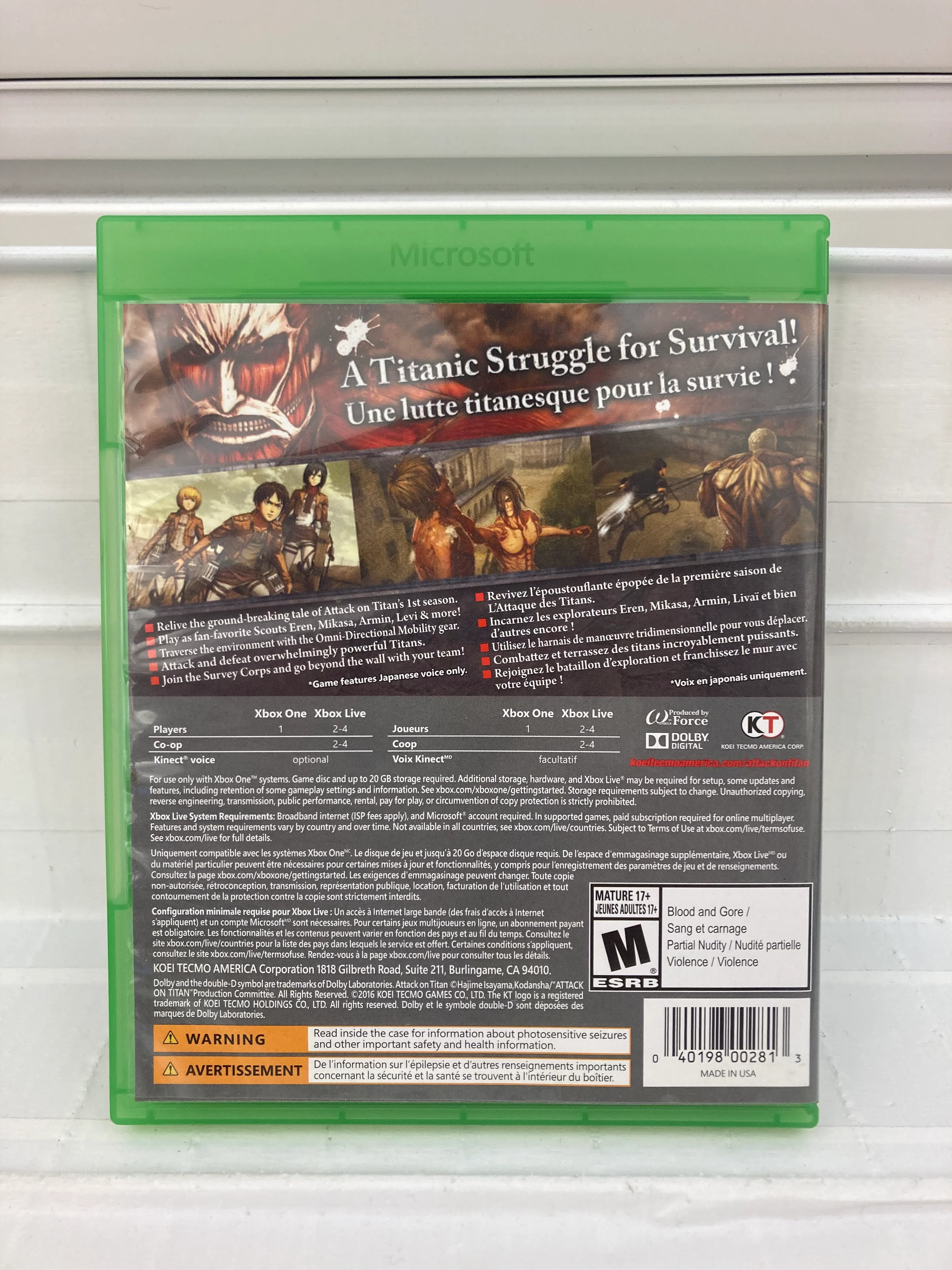 Attack on Titan - Xbox One - Image 2