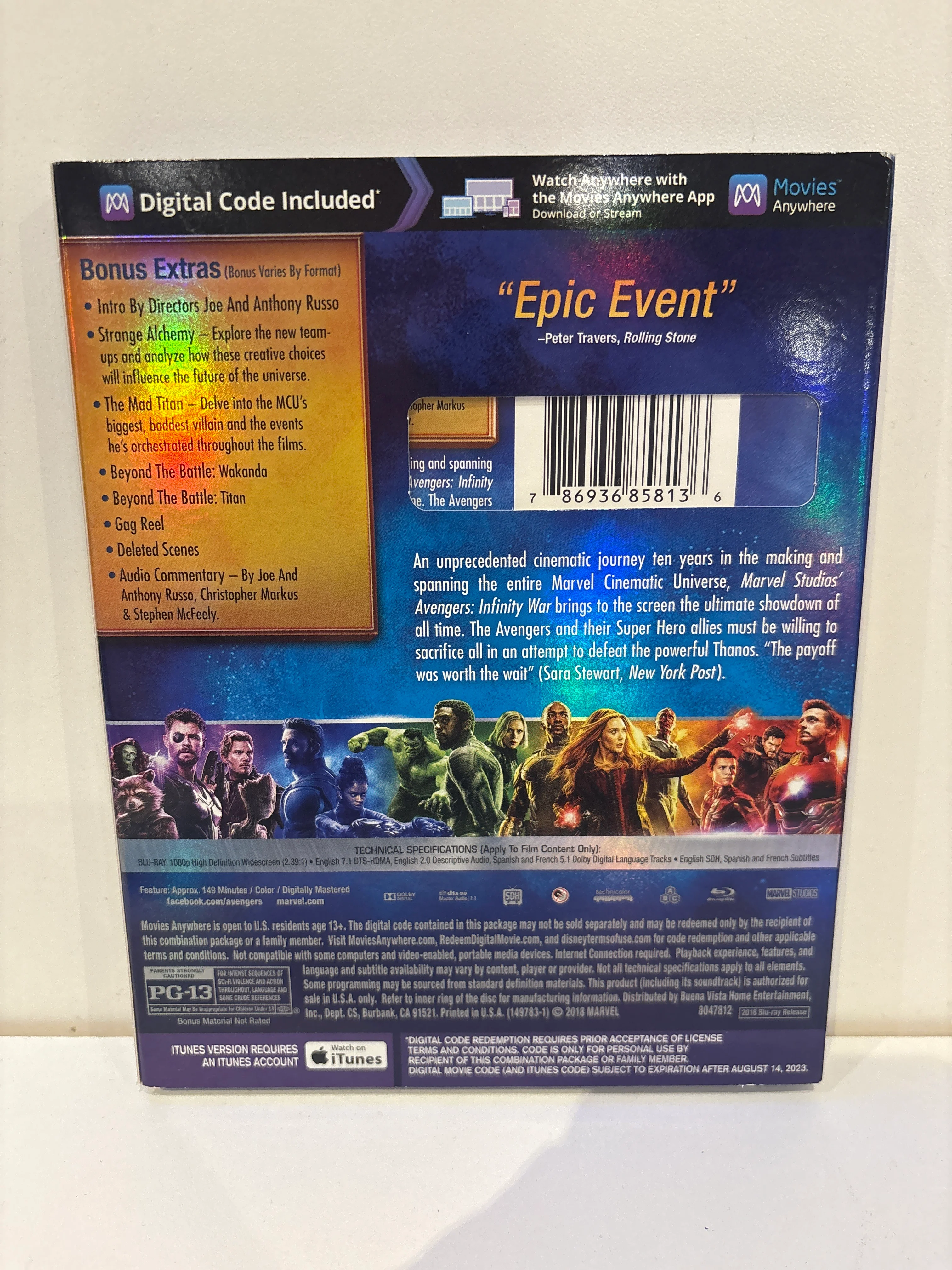Avengers: Infinity War - Blu-Ray - Image 2