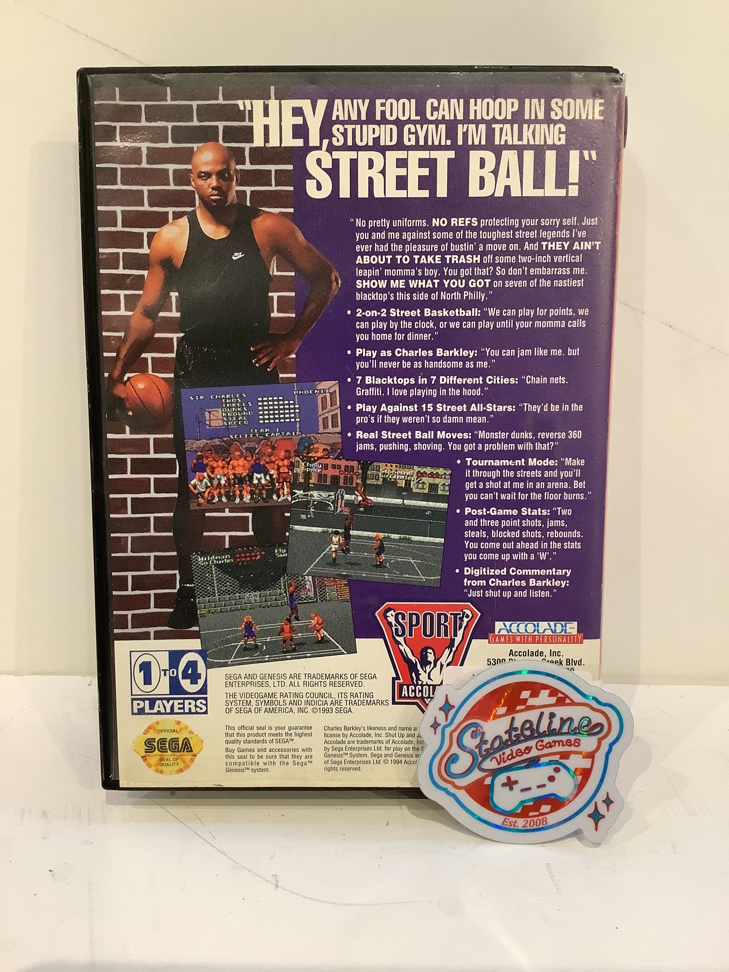 Barkley Shut Up and Jam - Sega Genesis - Image 2
