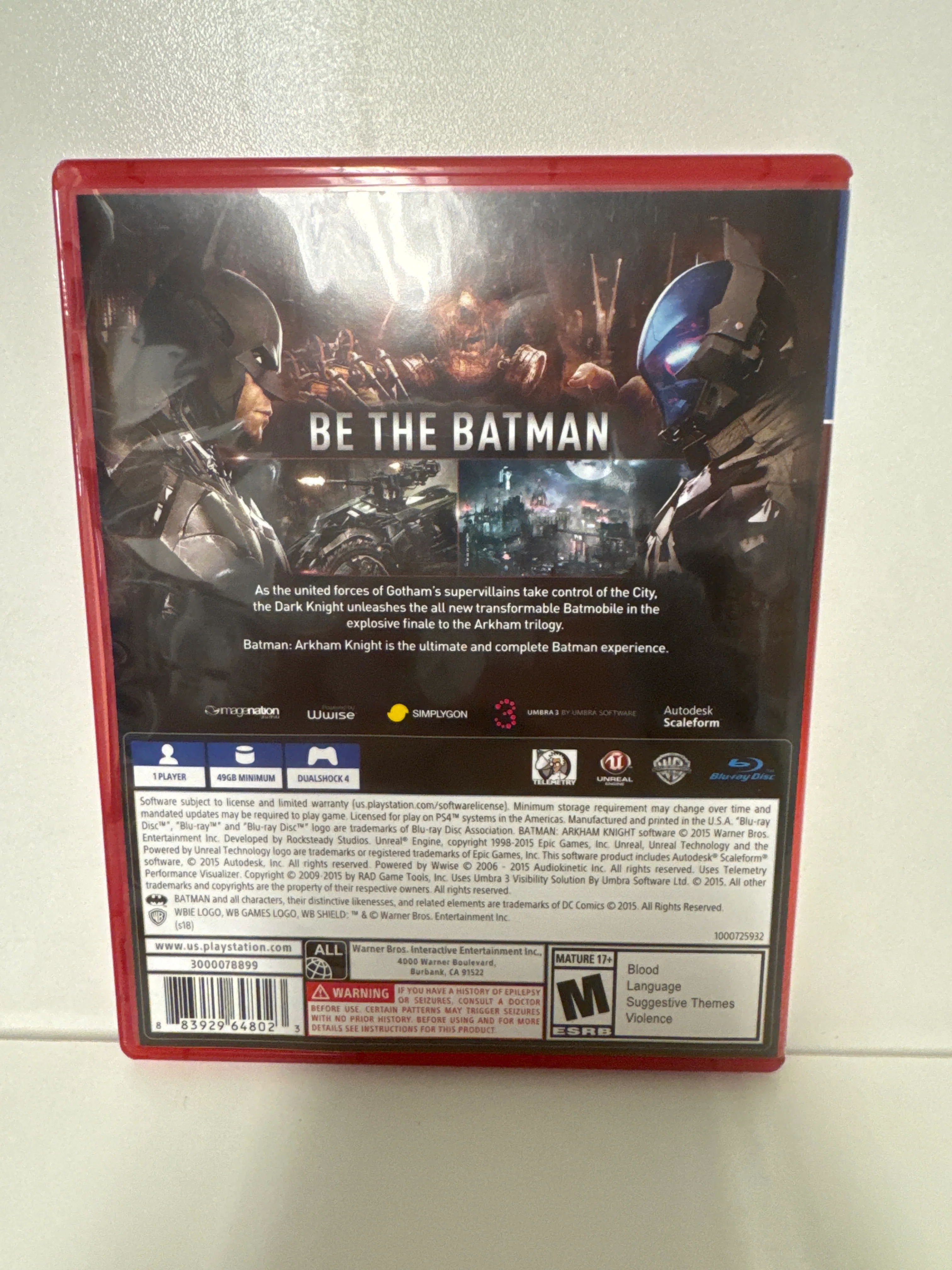 Batman: Arkham Knight [Playstation Hits] - Playstation 4 - Image 2