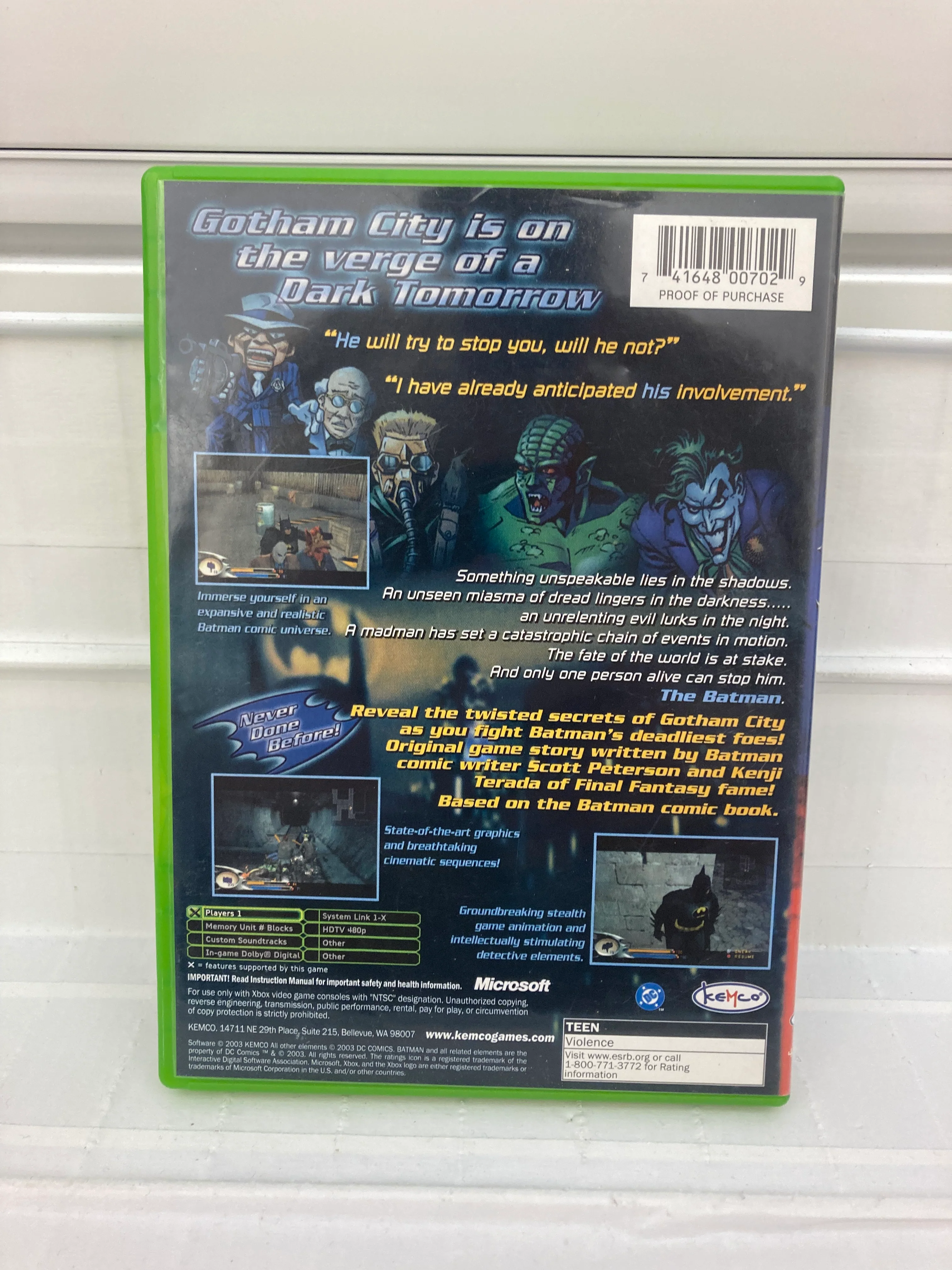 Batman Dark Tomorrow - Xbox - Image 2