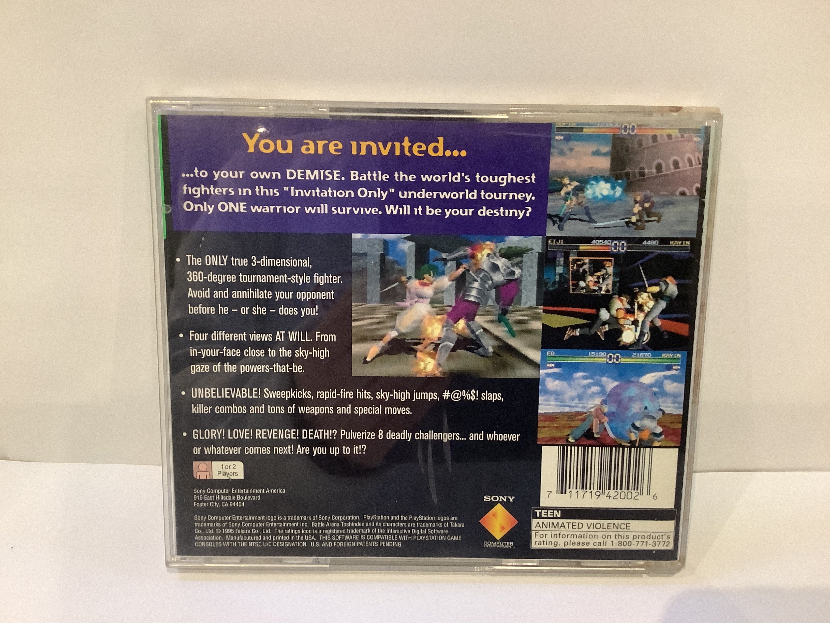 Battle Arena Toshinden [Greatest Hits] - Playstation - Image 2