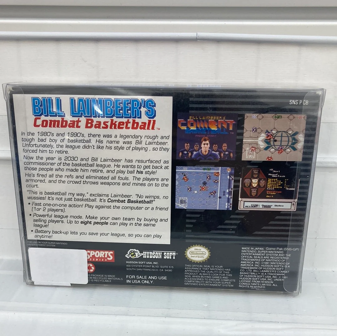 Bill Laimbeer's Combat Basketball - Super Nintendo - Image 2
