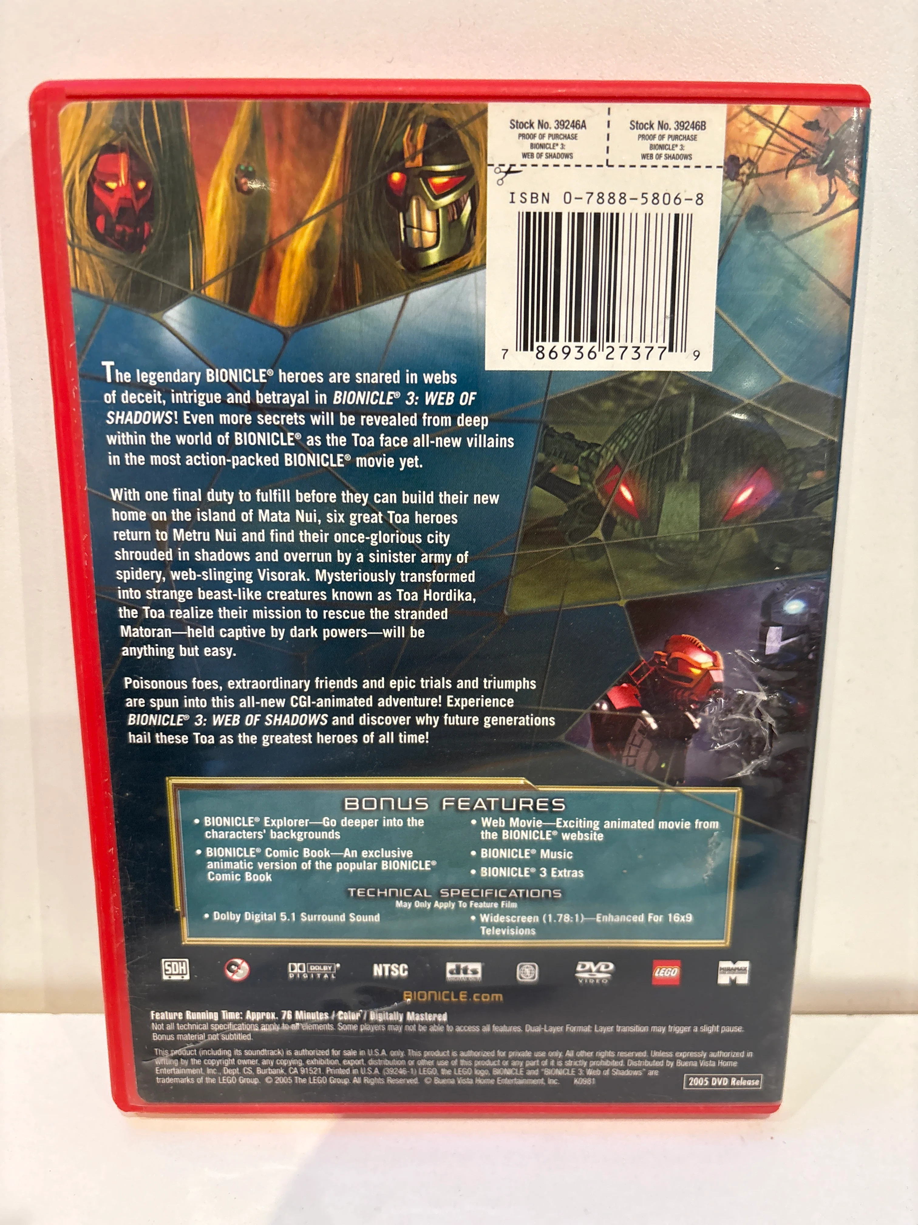 Bionicle 3: Web of Shadows - DVD - Image 2