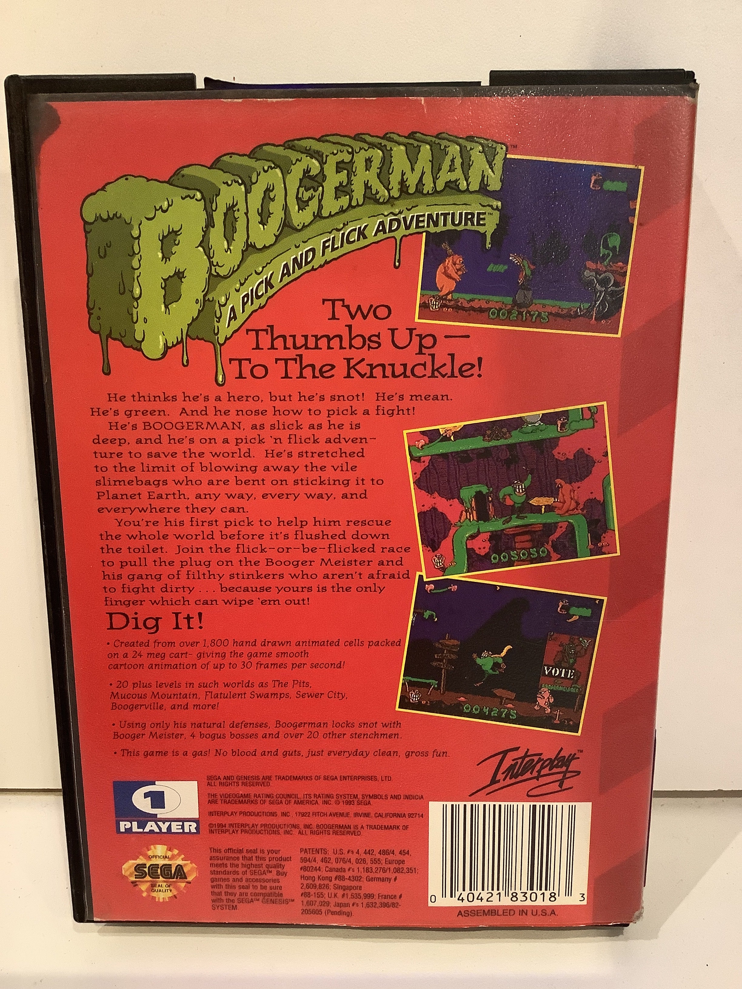 Boogerman A Pick and Flick Adventure - Sega Genesis - Image 3