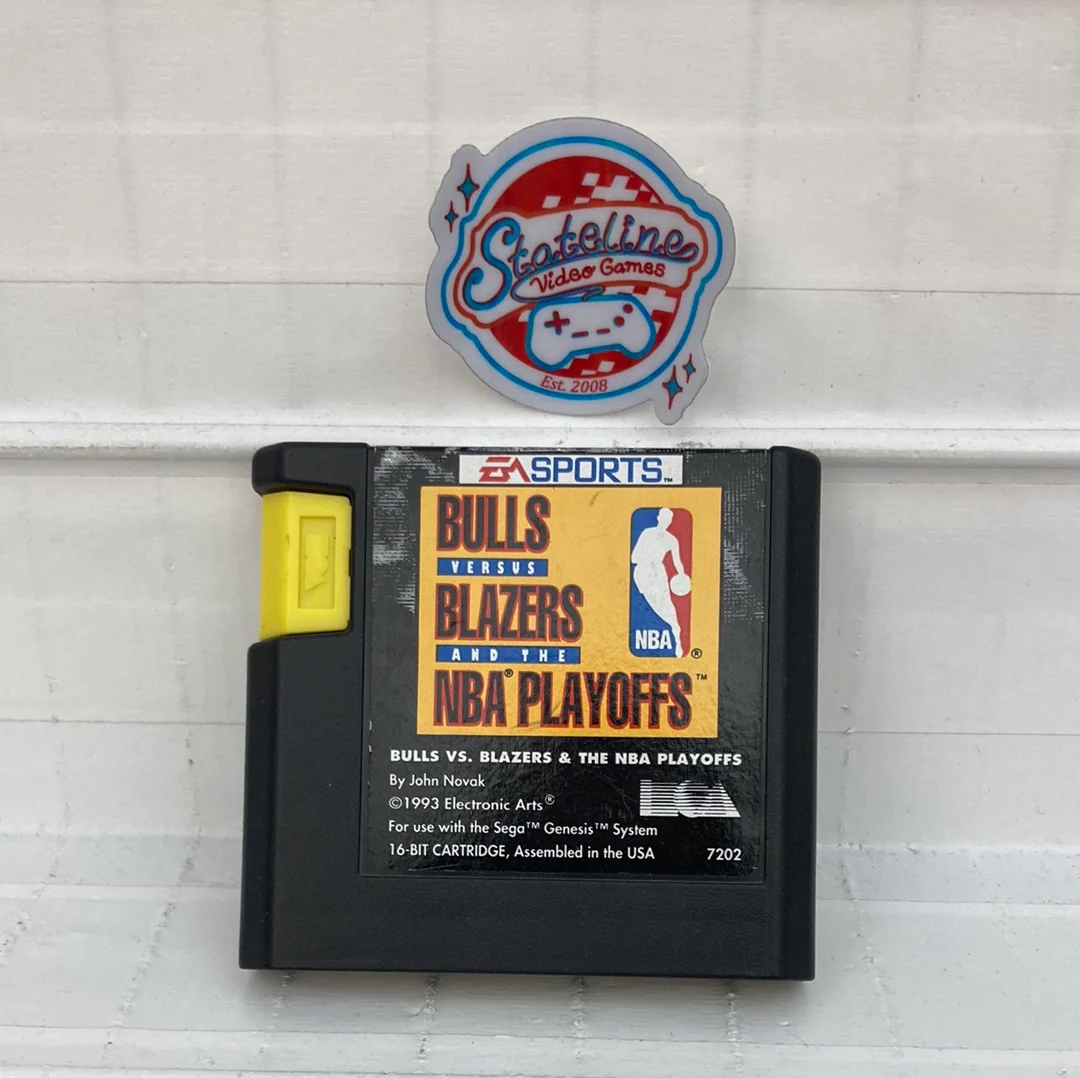 Bulls Vs Blazers and the NBA Playoffs - Sega Genesis - Image 3
