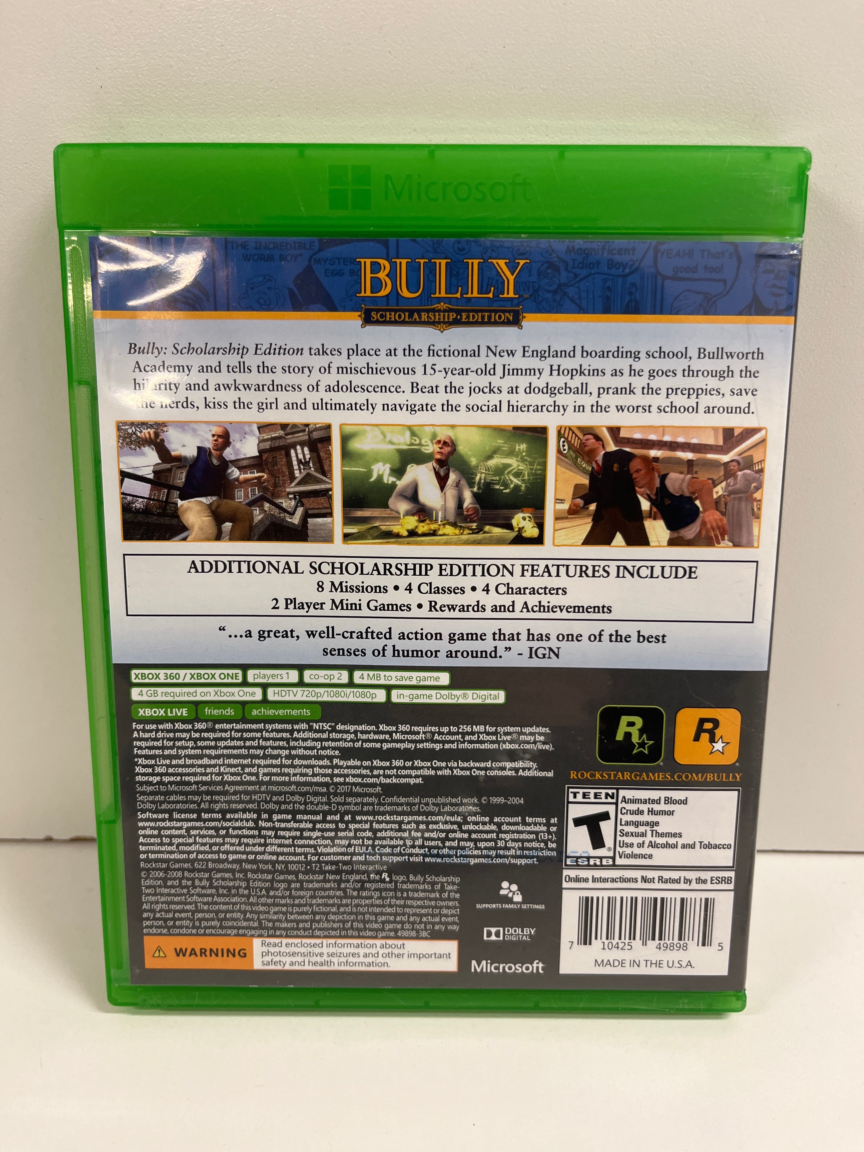 Bully Scholarship Edition - Xbox One - Image 2