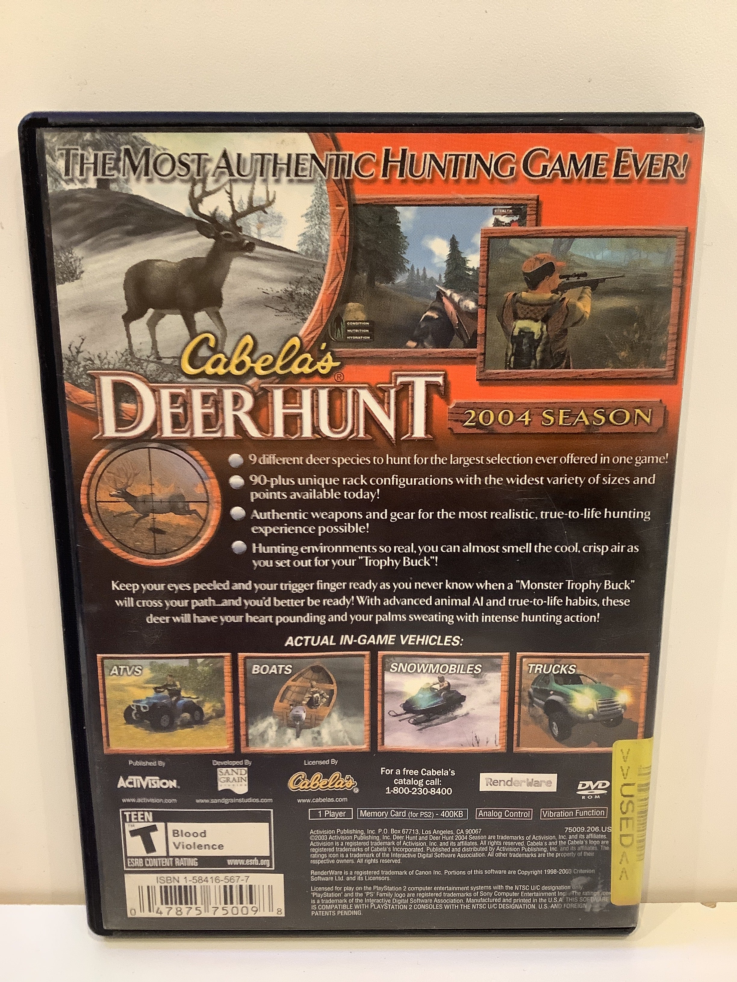 Cabela's Deer Hunt 2004 - Playstation 2 - Image 2
