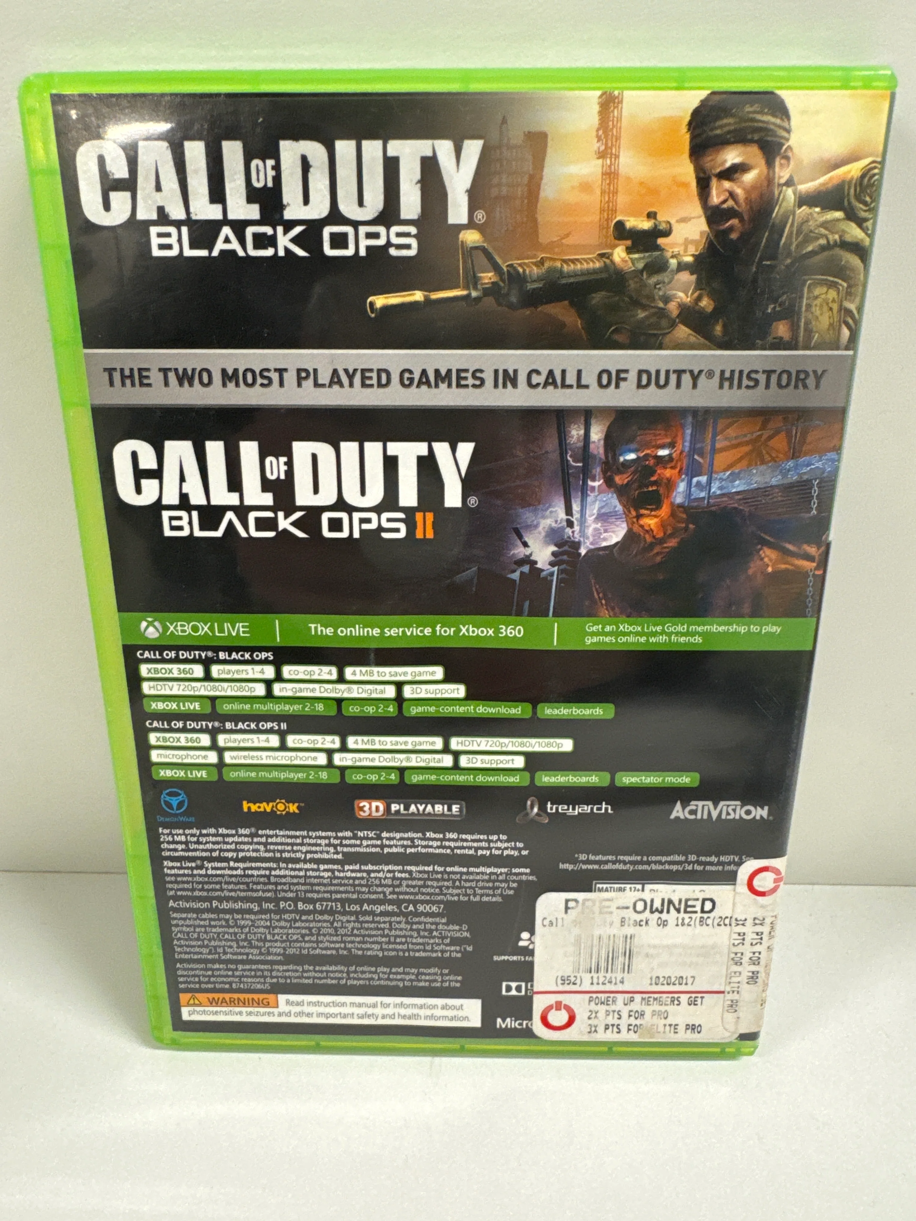 Call of Duty Black Ops I and II Combo Pack - Xbox 360 - Image 2