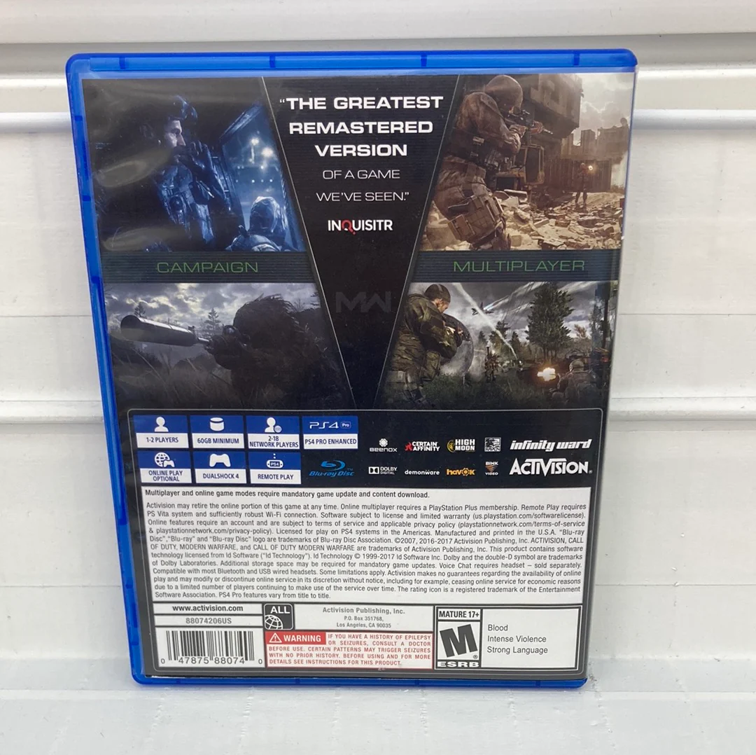 Call of Duty: Modern Warfare Remastered - Playstation 4 - Image 2