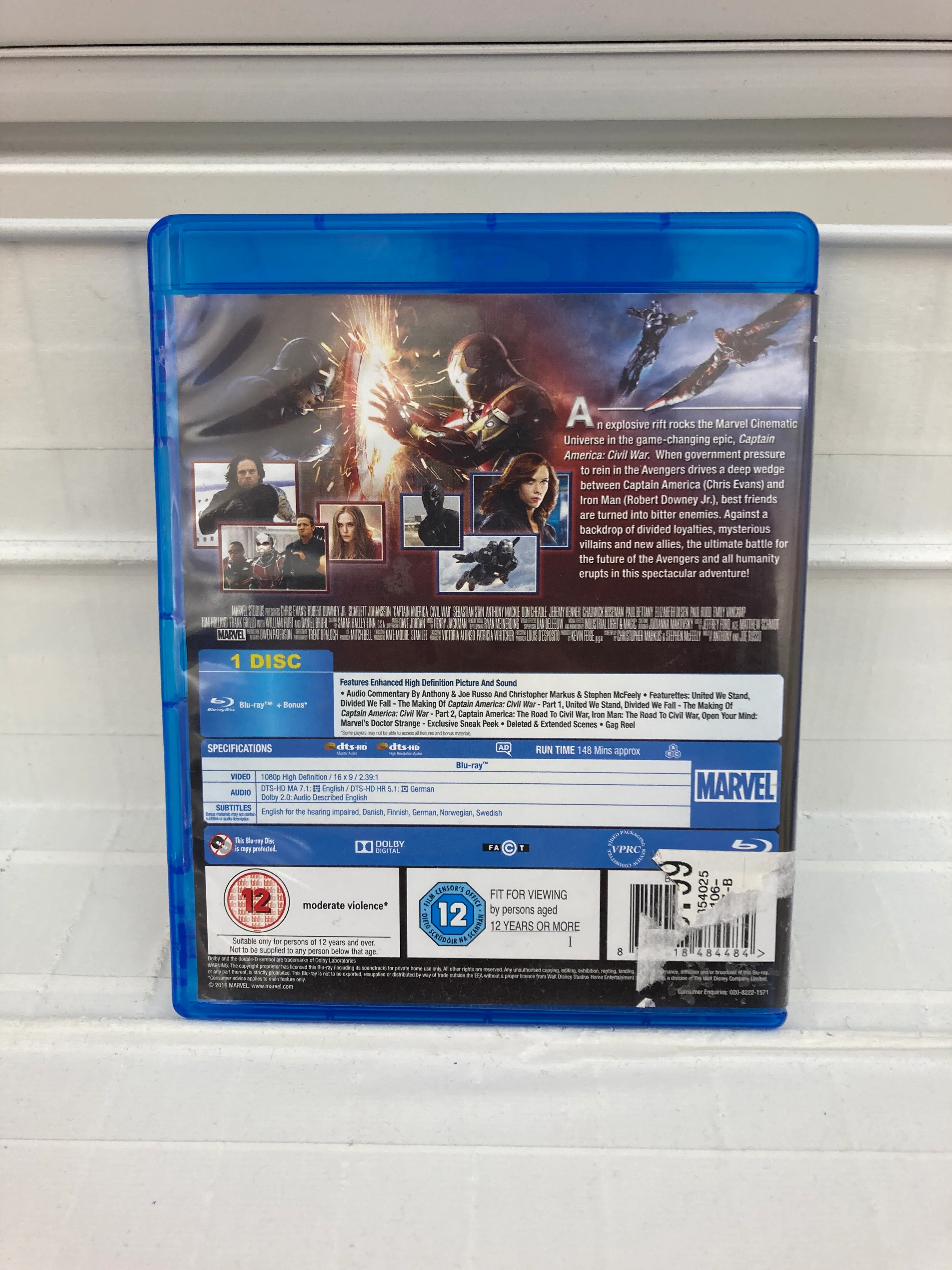 Captain America: Civil War 	- Blu Ray - Image 2