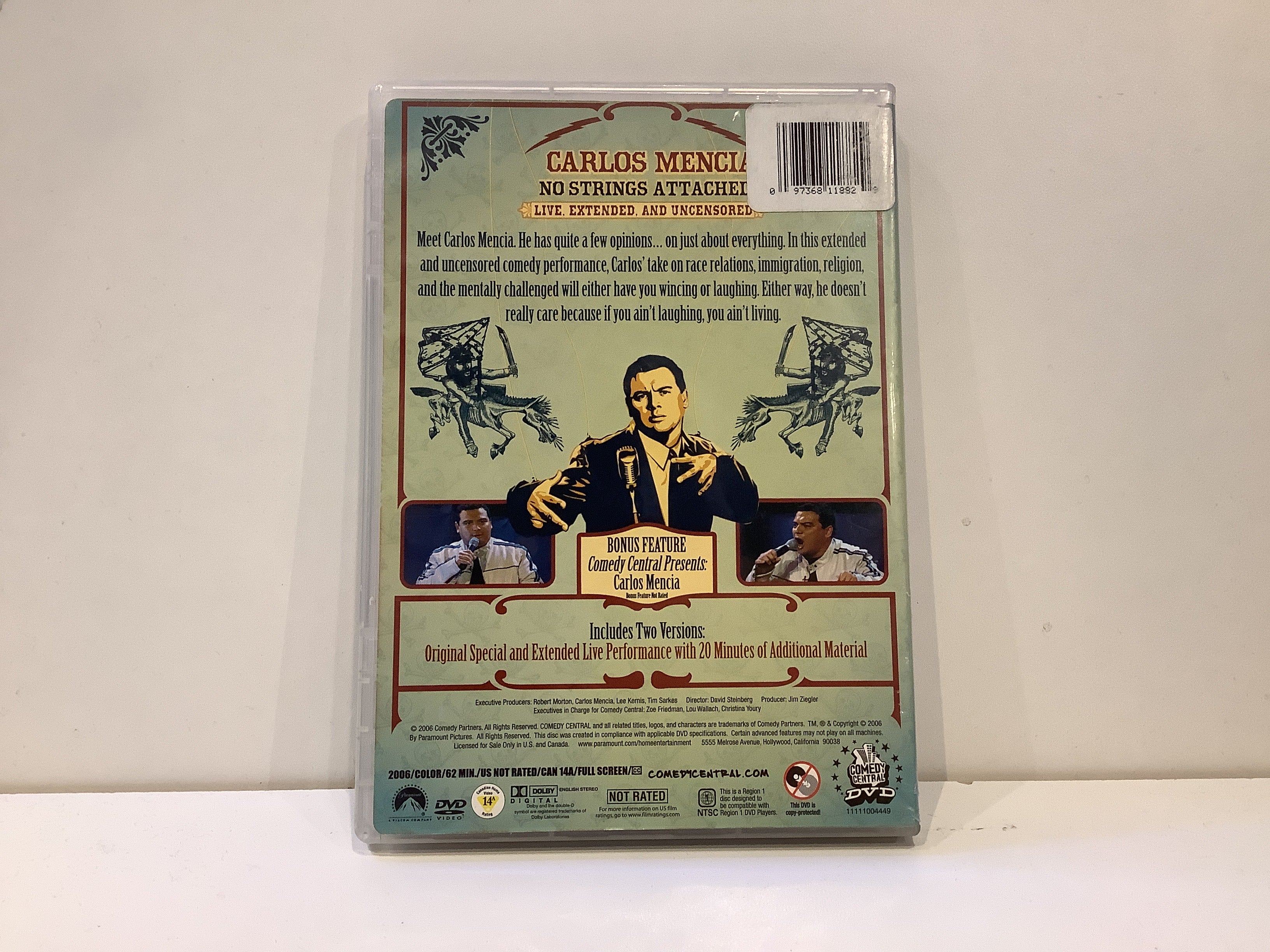 Carlos Mencia: No Strings Attached - DVD - Image 2