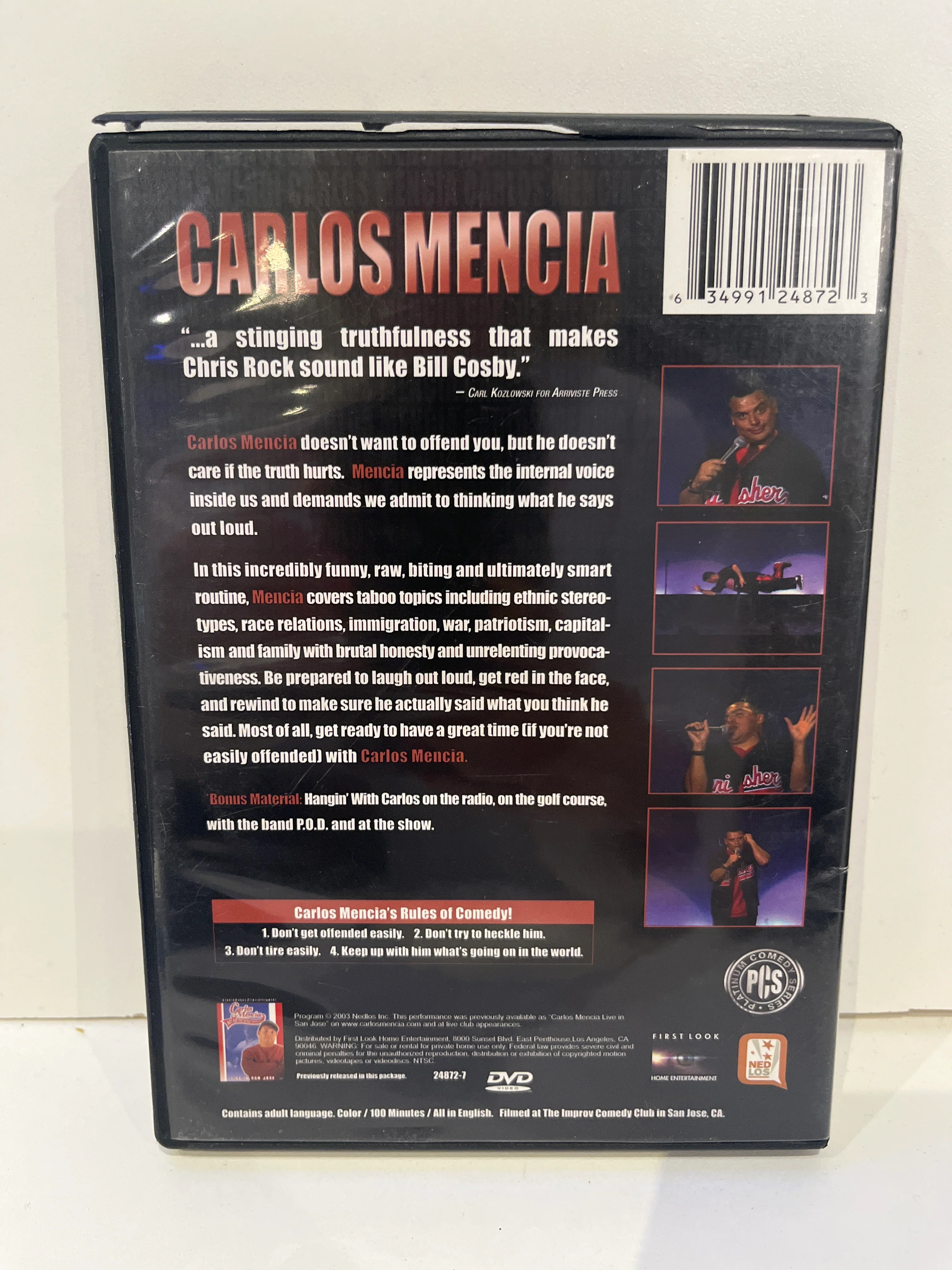 Carlos Mencia: Not for the Easily Offended - DVD - Image 2
