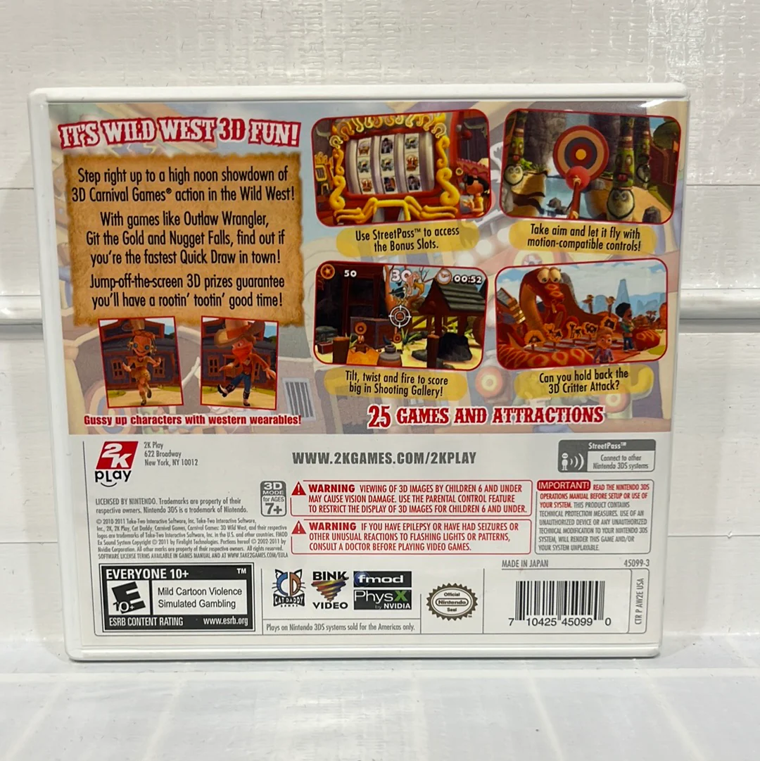 Carnival Games Wild West 3D - Nintendo 3DS - Image 2