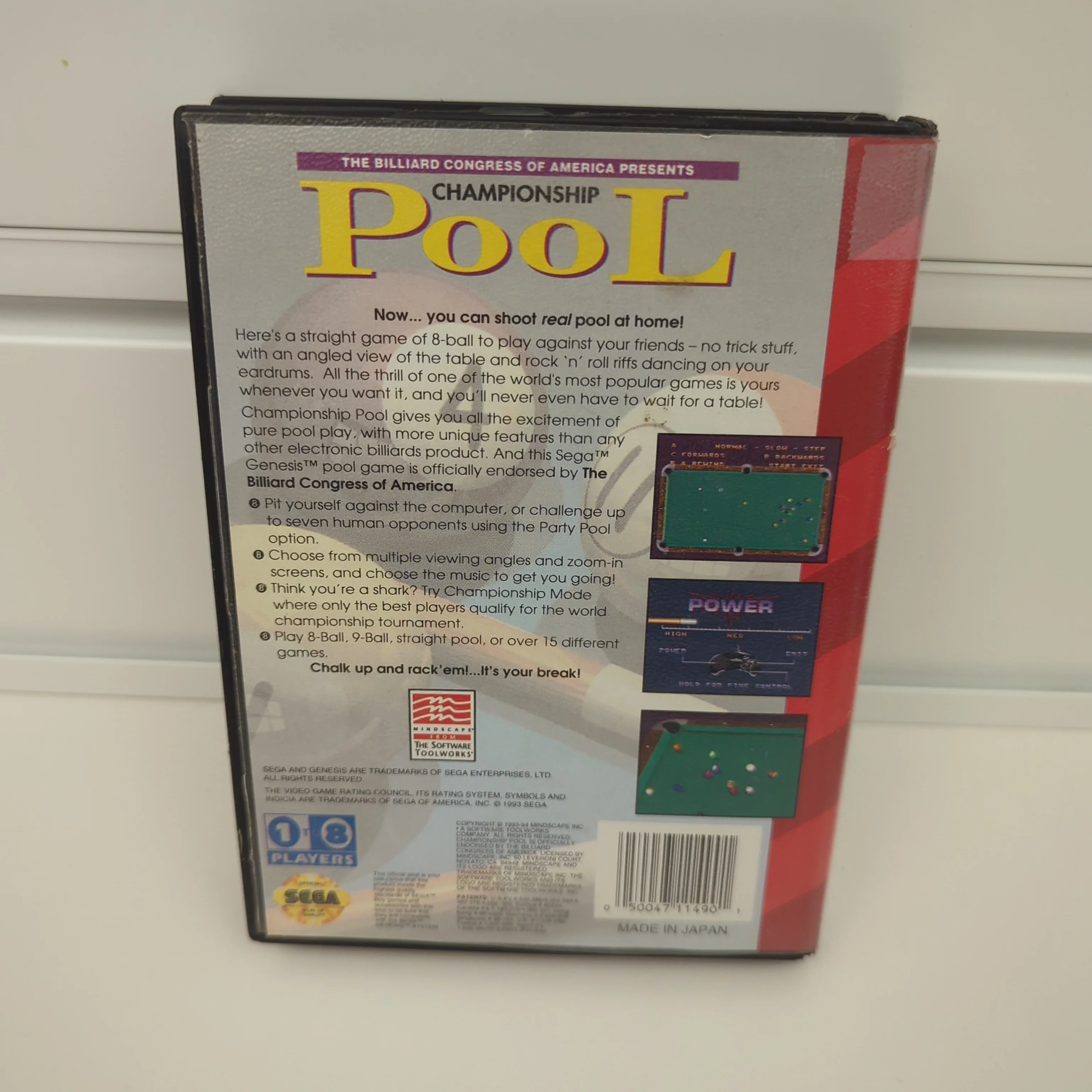 Championship Pool - Sega Genesis - Image 2