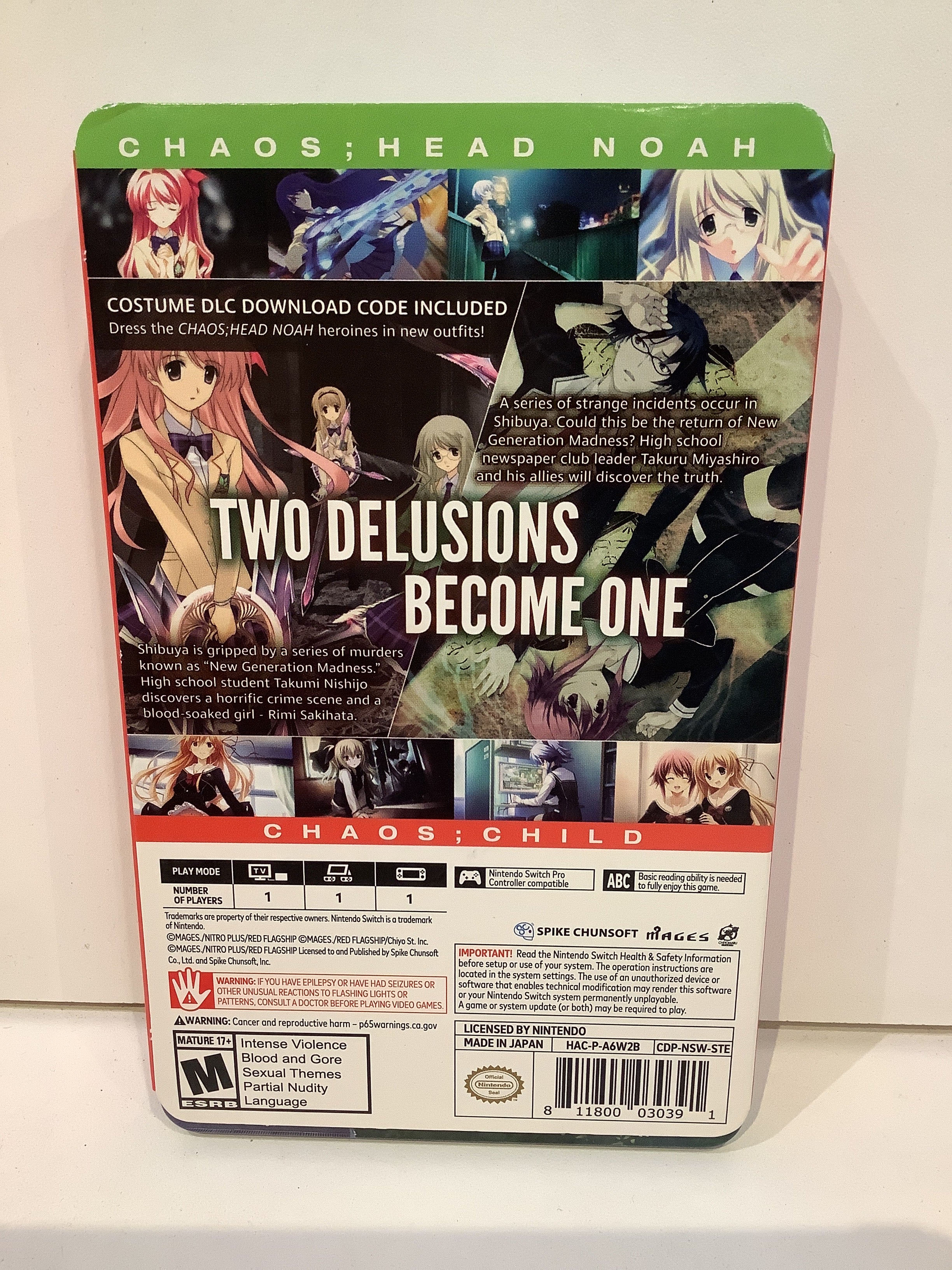 Chaos;Head Noah & Chaos;Head Child Double Pack [Steelbook Edition] - Nintendo Switch - Image 2