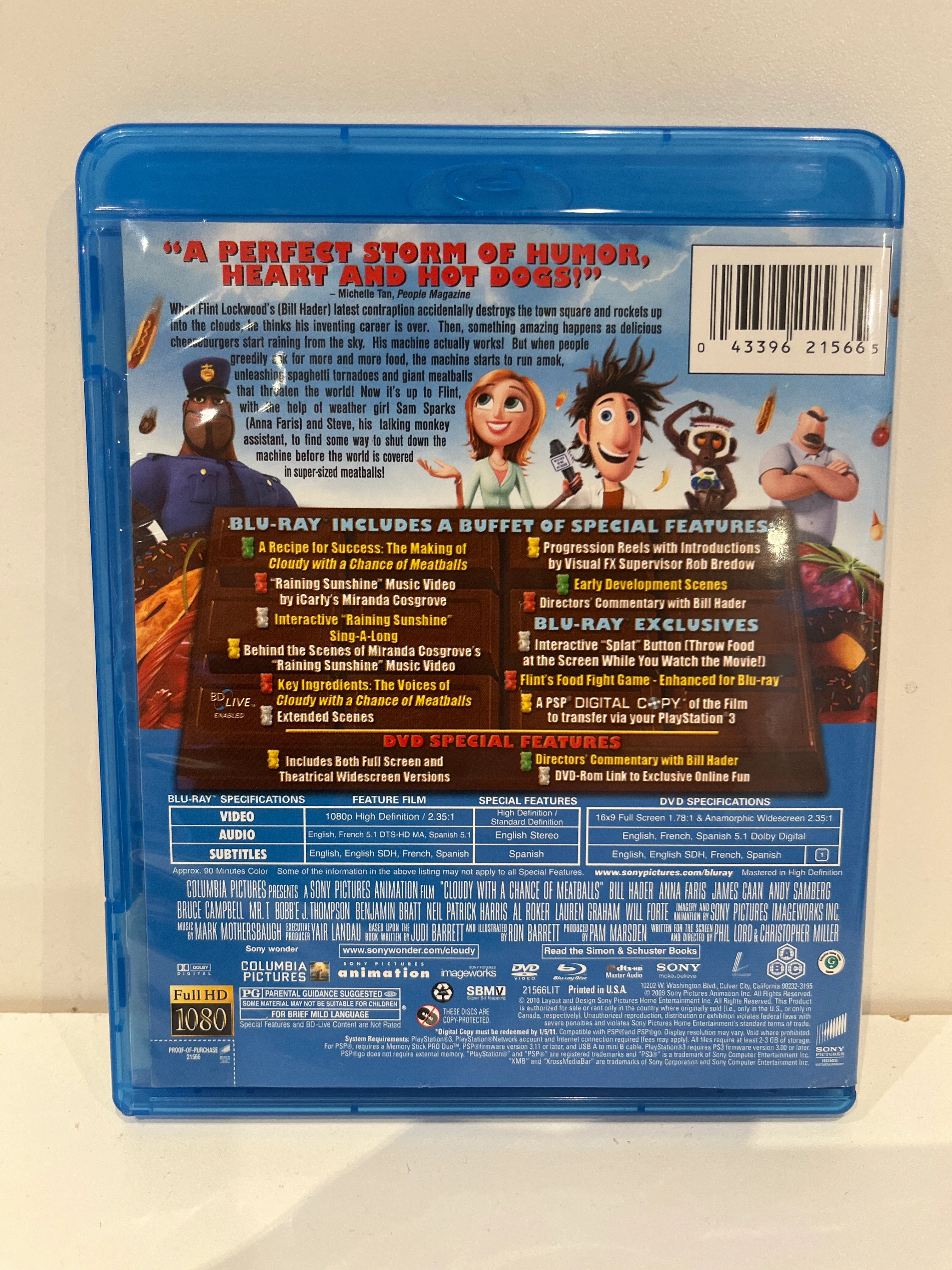 Cloudy With A Chance of Meatballs - Blu-Ray - Image 2