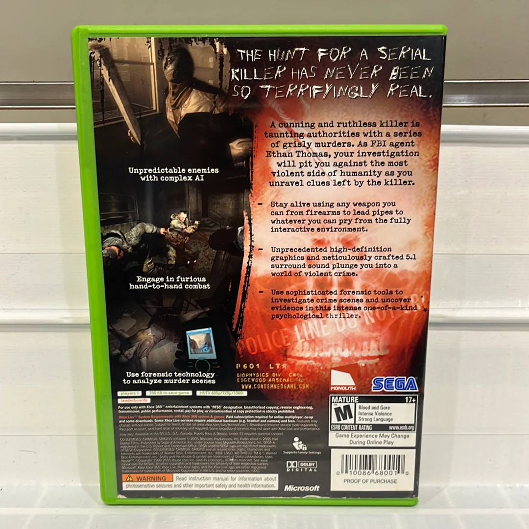 Condemned Criminal Origins - Xbox 360 - Image 2
