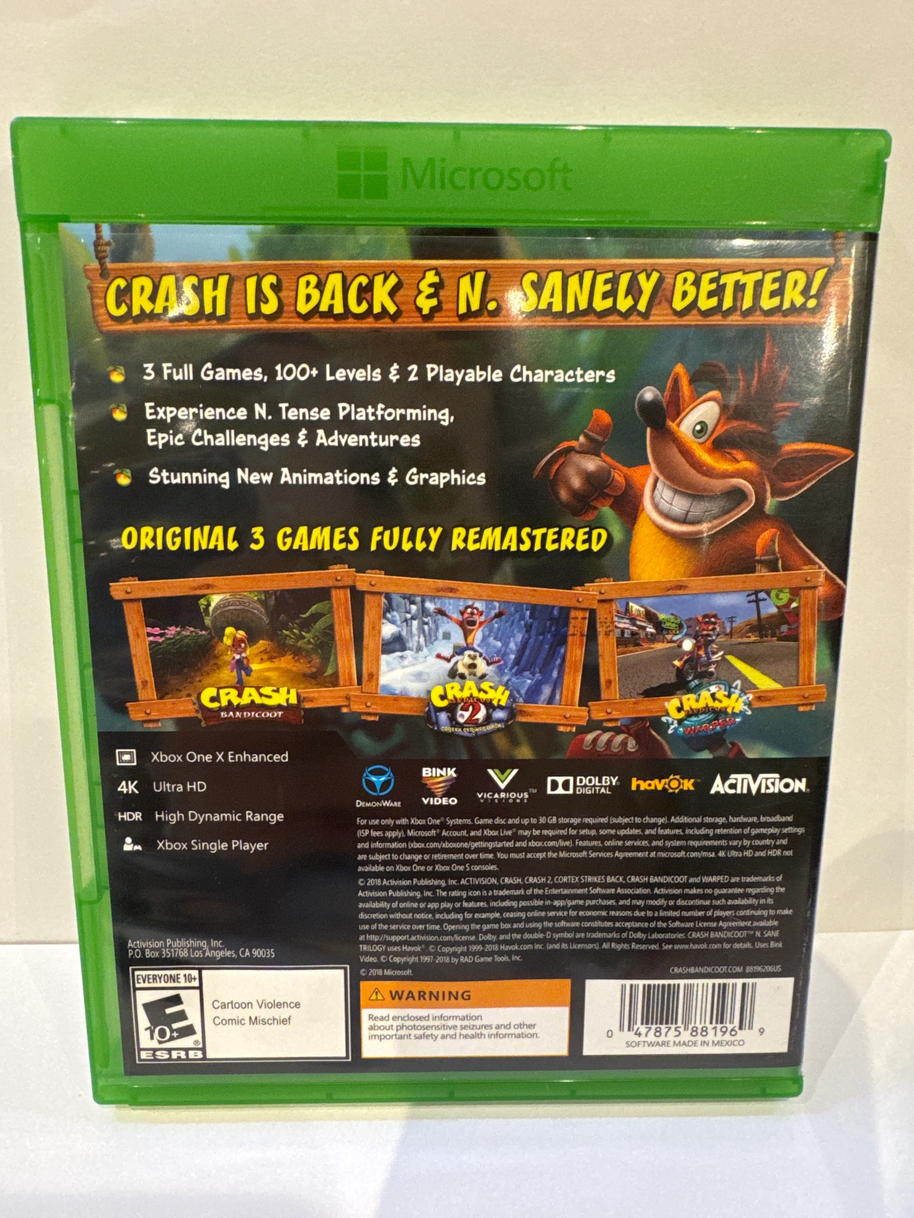 Crash Bandicoot N. Sane Trilogy - Xbox One - Image 2