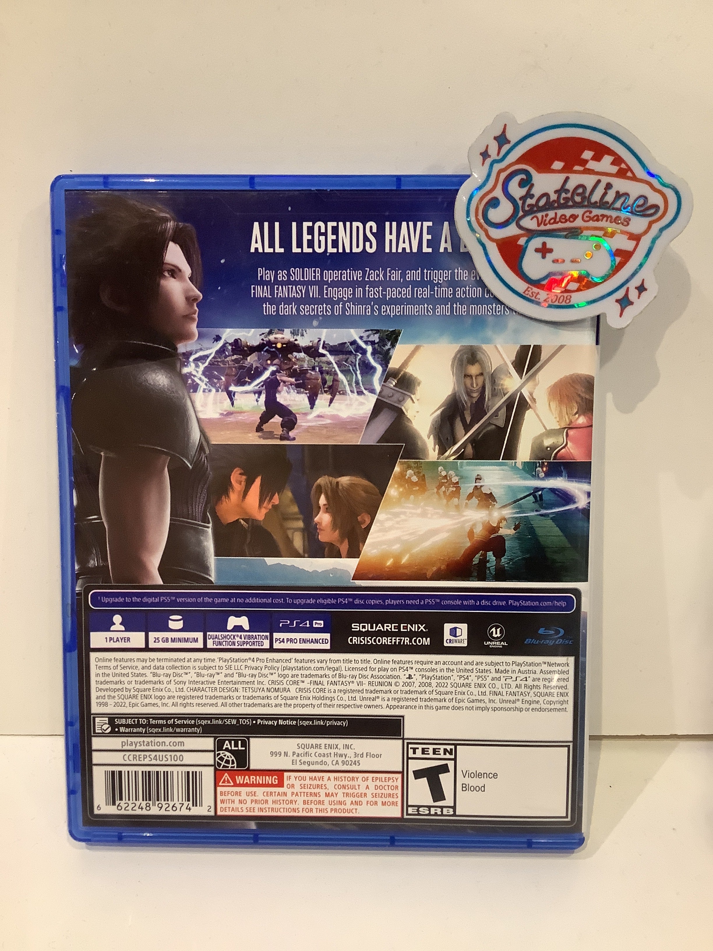 Crisis Core: Final Fantasy VII Reunion - Playstation 4 - Image 2