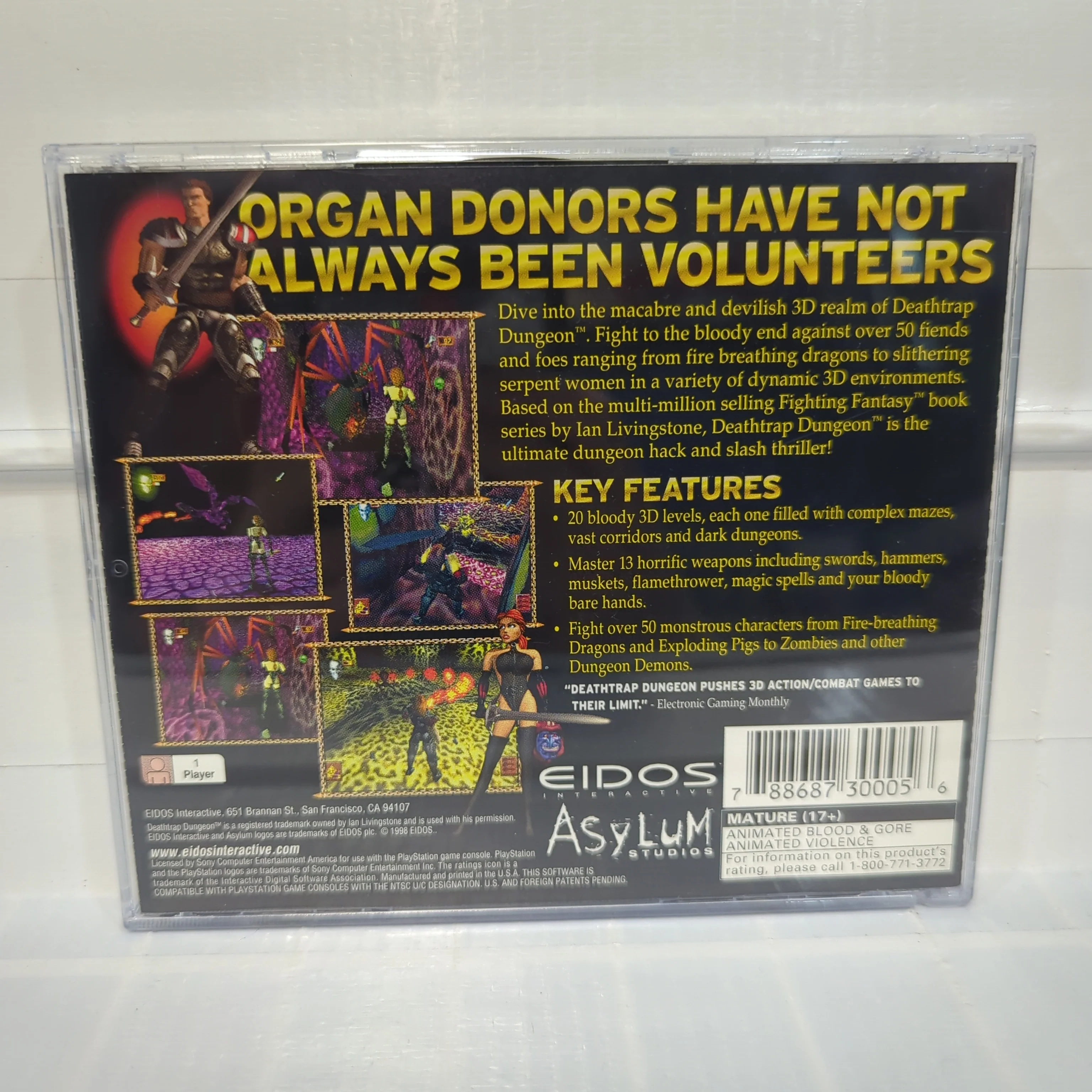 Deathtrap Dungeon - Playstation - Image 2