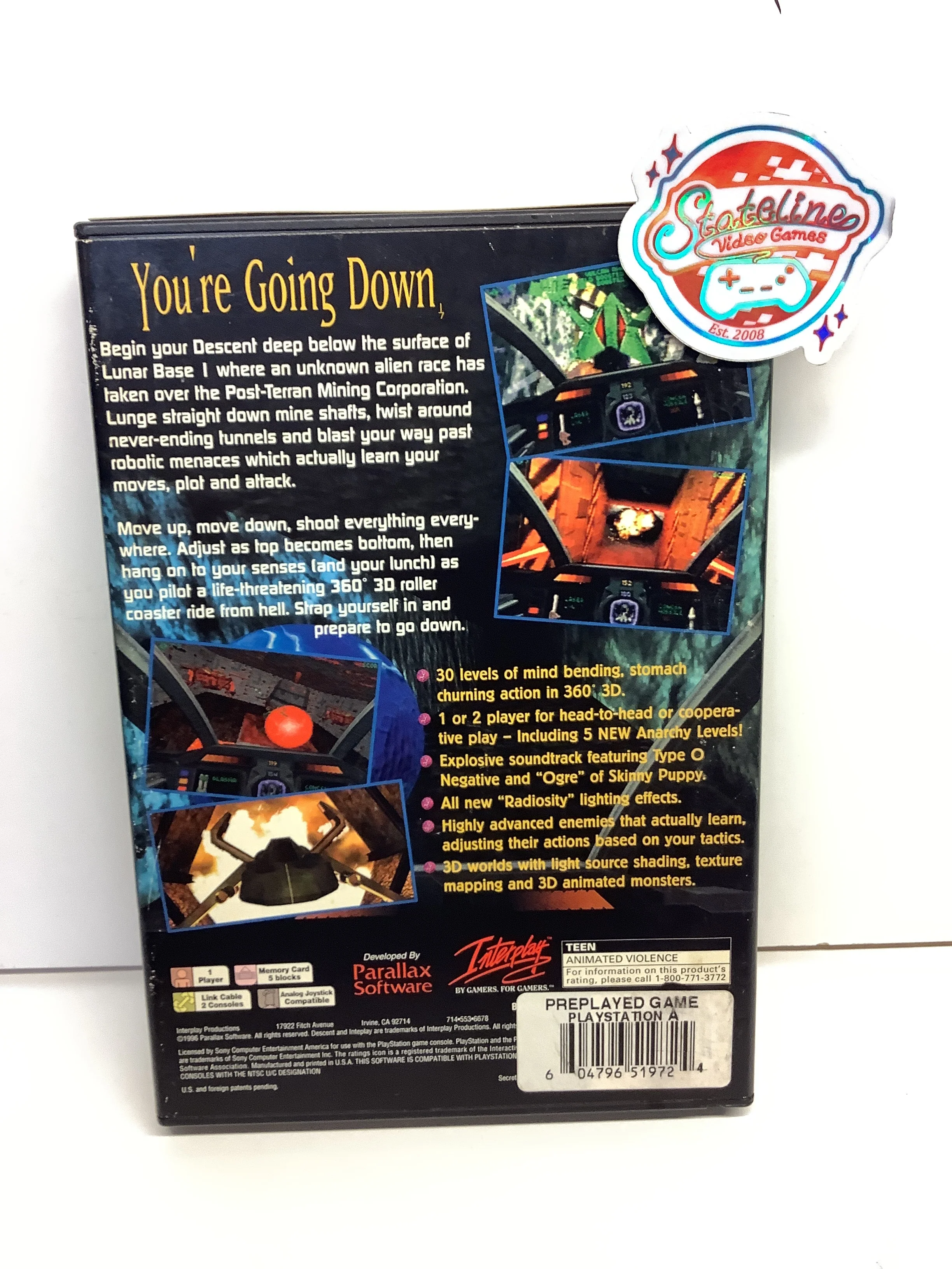 Descent [Long Box] - Playstation - Image 2