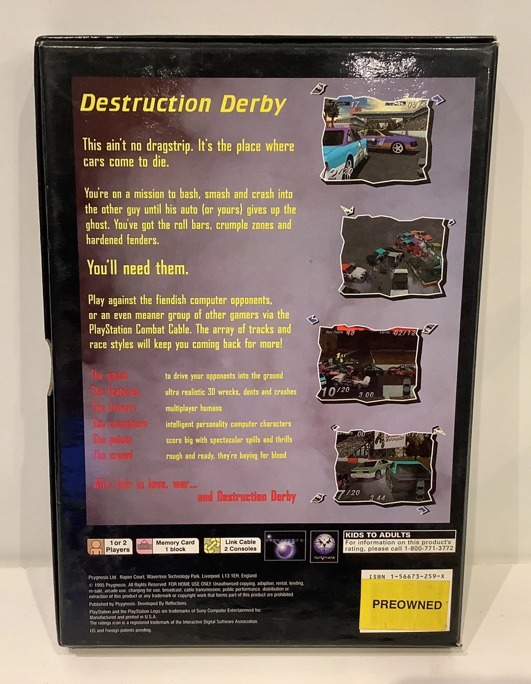 Destruction Derby [Long Box] - Playstation - Image 2