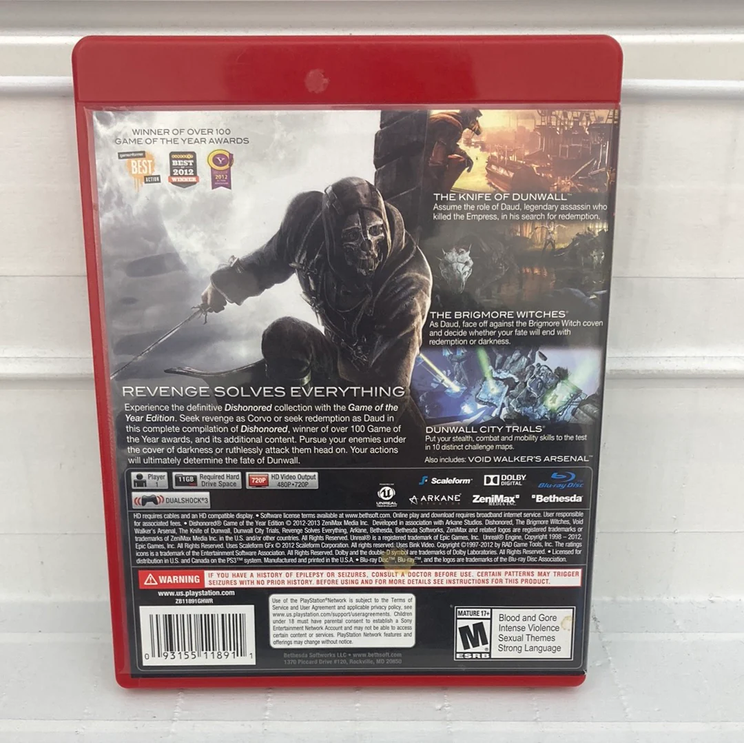 Dishonored [Game Of The Year Greatest Hits] - Playstation 3 - Image 2