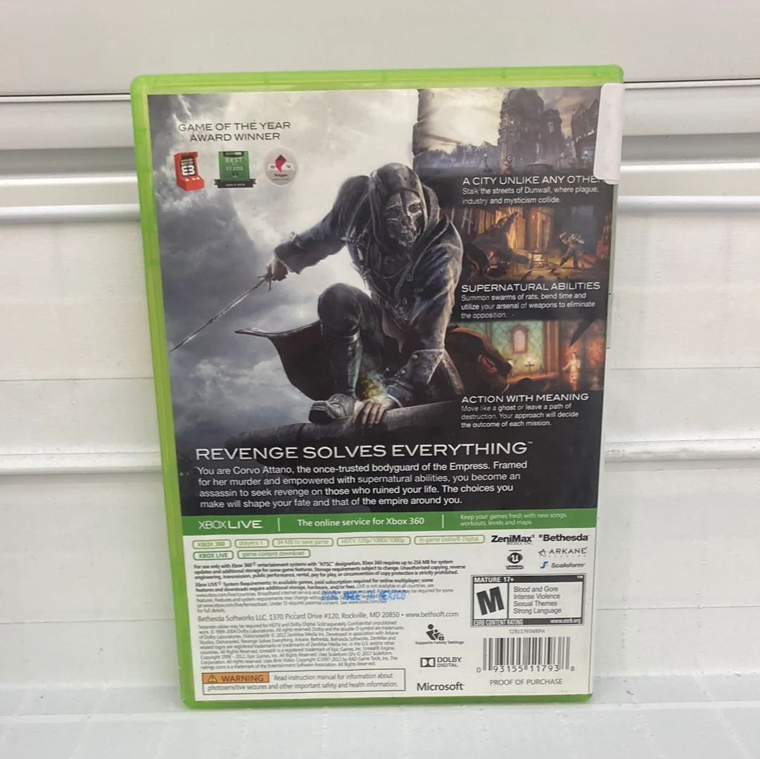 Dishonored [Platinum Hits] - Xbox 360 - Image 2