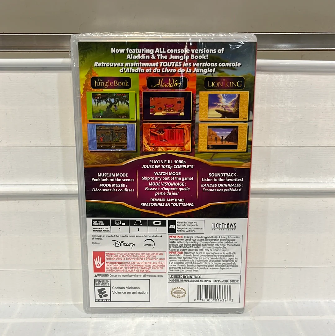 Disney Classic Games Collection: The Jungle Book, Aladdin, & The Lion King - Nintendo Switch - Image 2