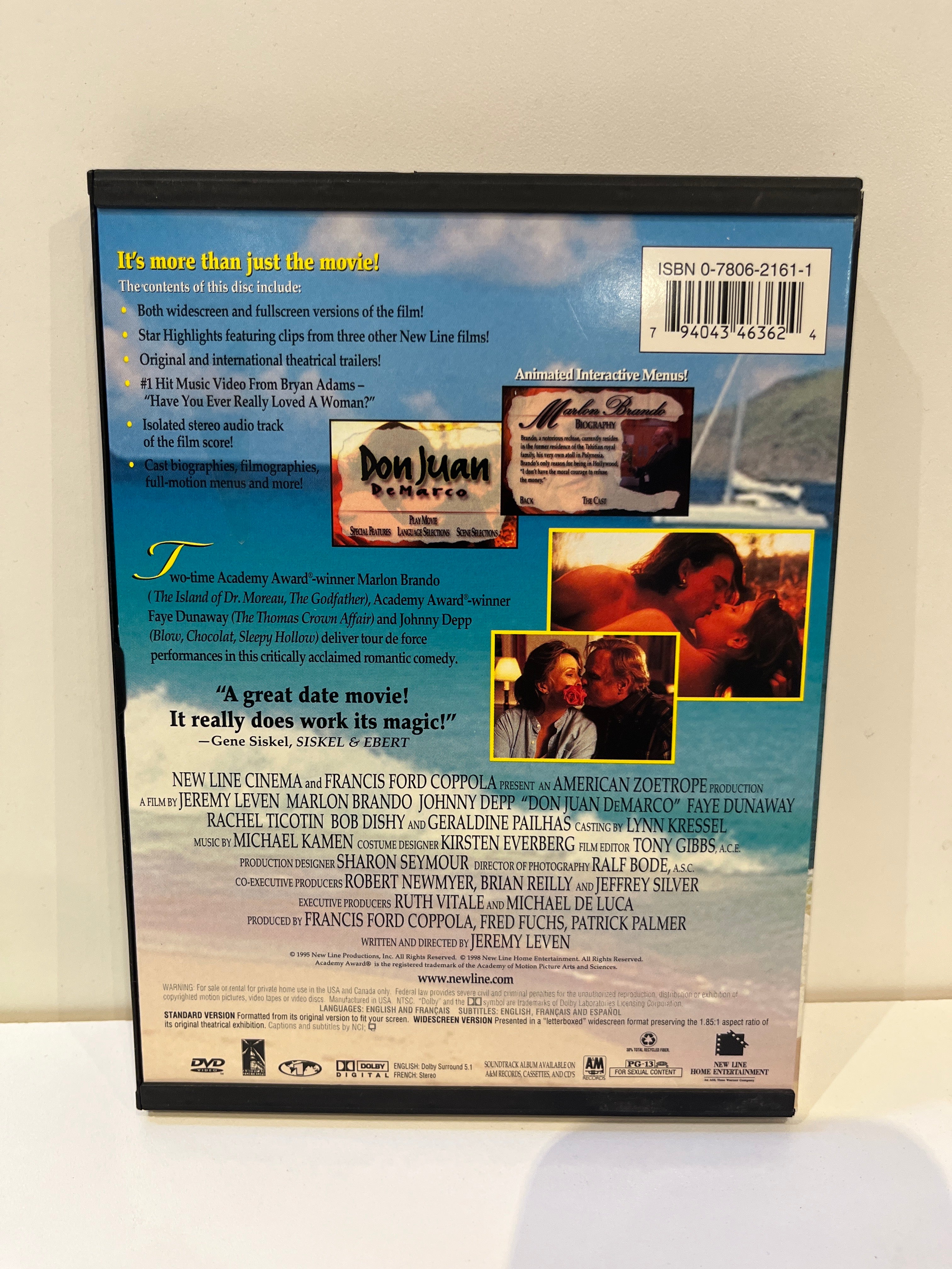 Don Juan DeMarco - DVD - Image 2