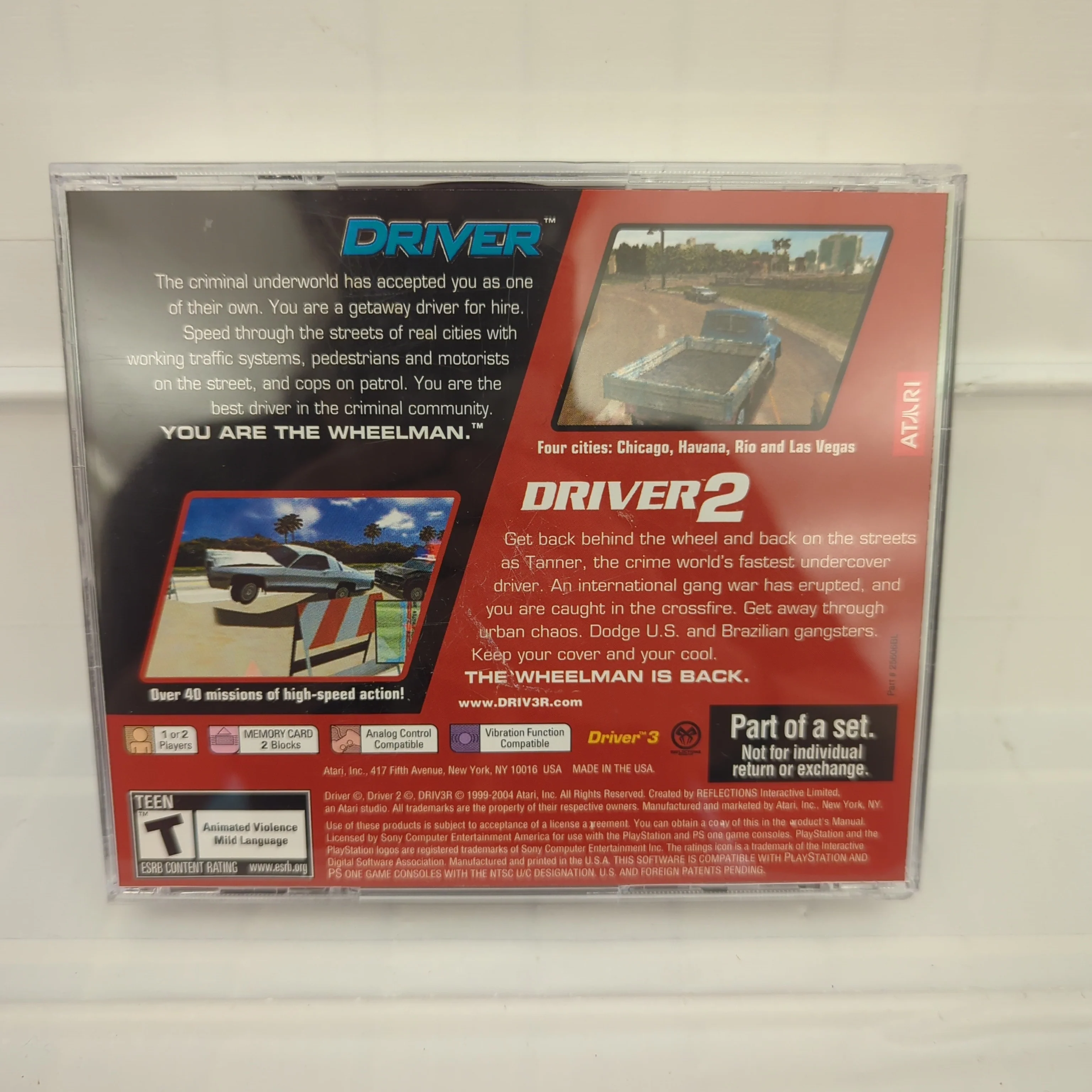 Driver 1 and 2 Compilation - Playstation - Image 2