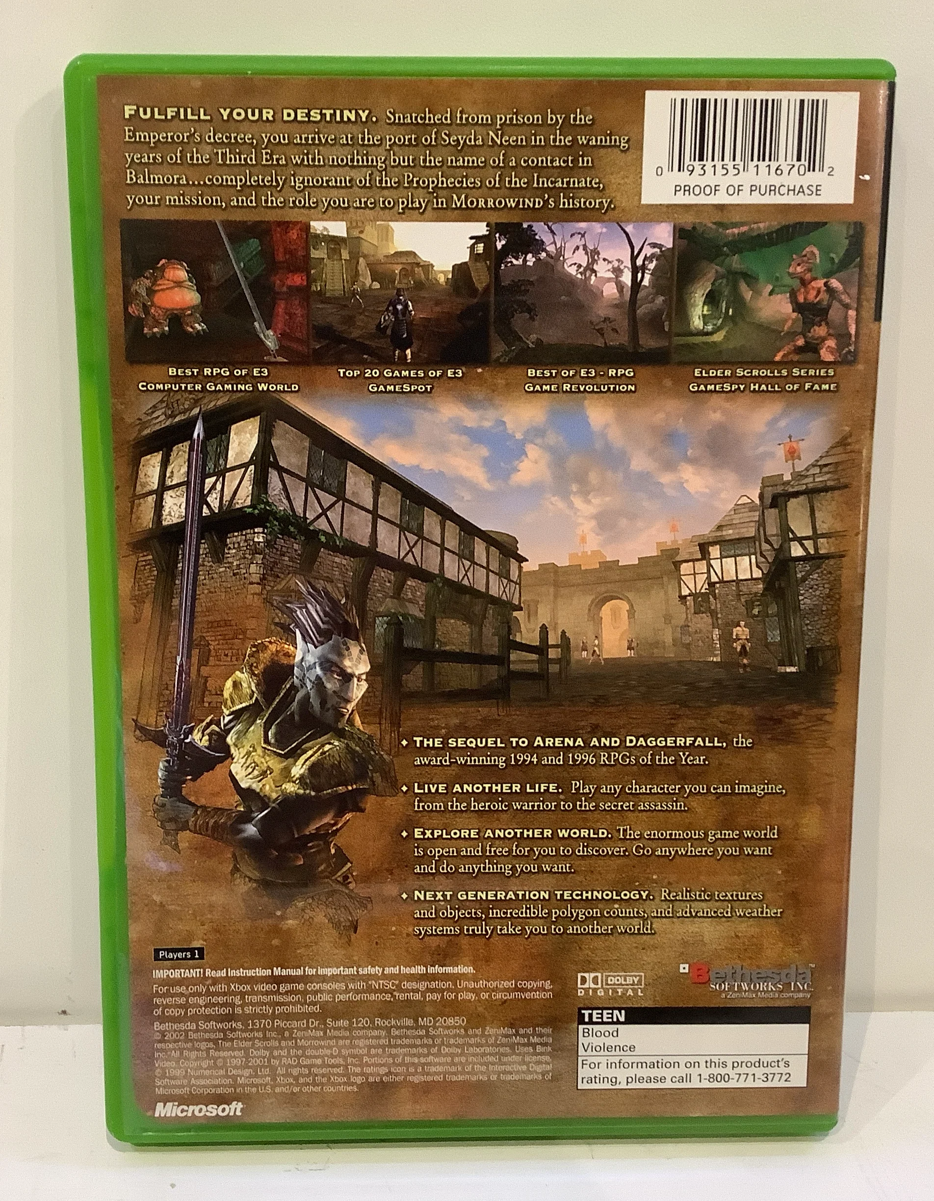Elder Scrolls III Morrowind - Xbox - Image 2