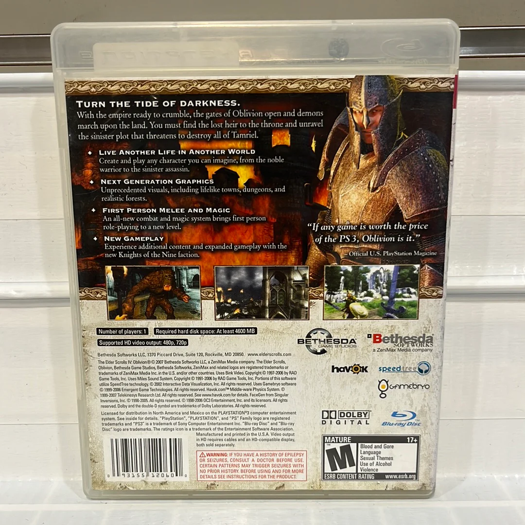 Elder Scrolls IV Oblivion - Playstation 3 - Image 2