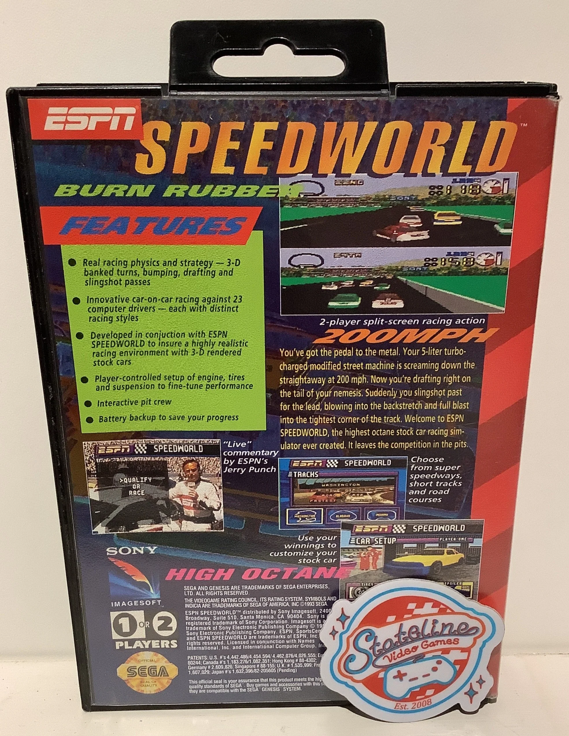 ESPN Speed World - Sega Genesis - Image 2