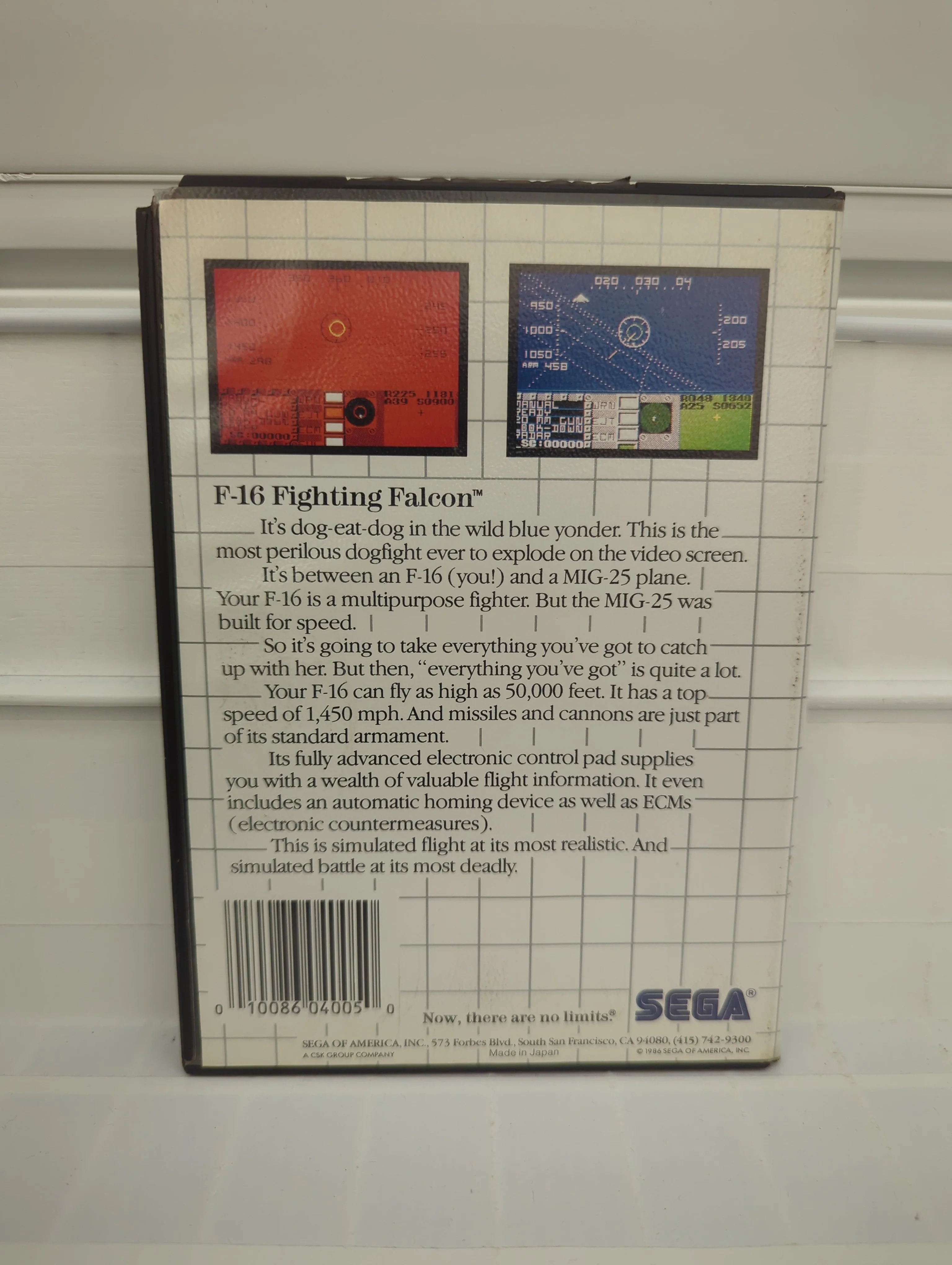 F-16 Fighting Falcon - Sega Master System - Image 2