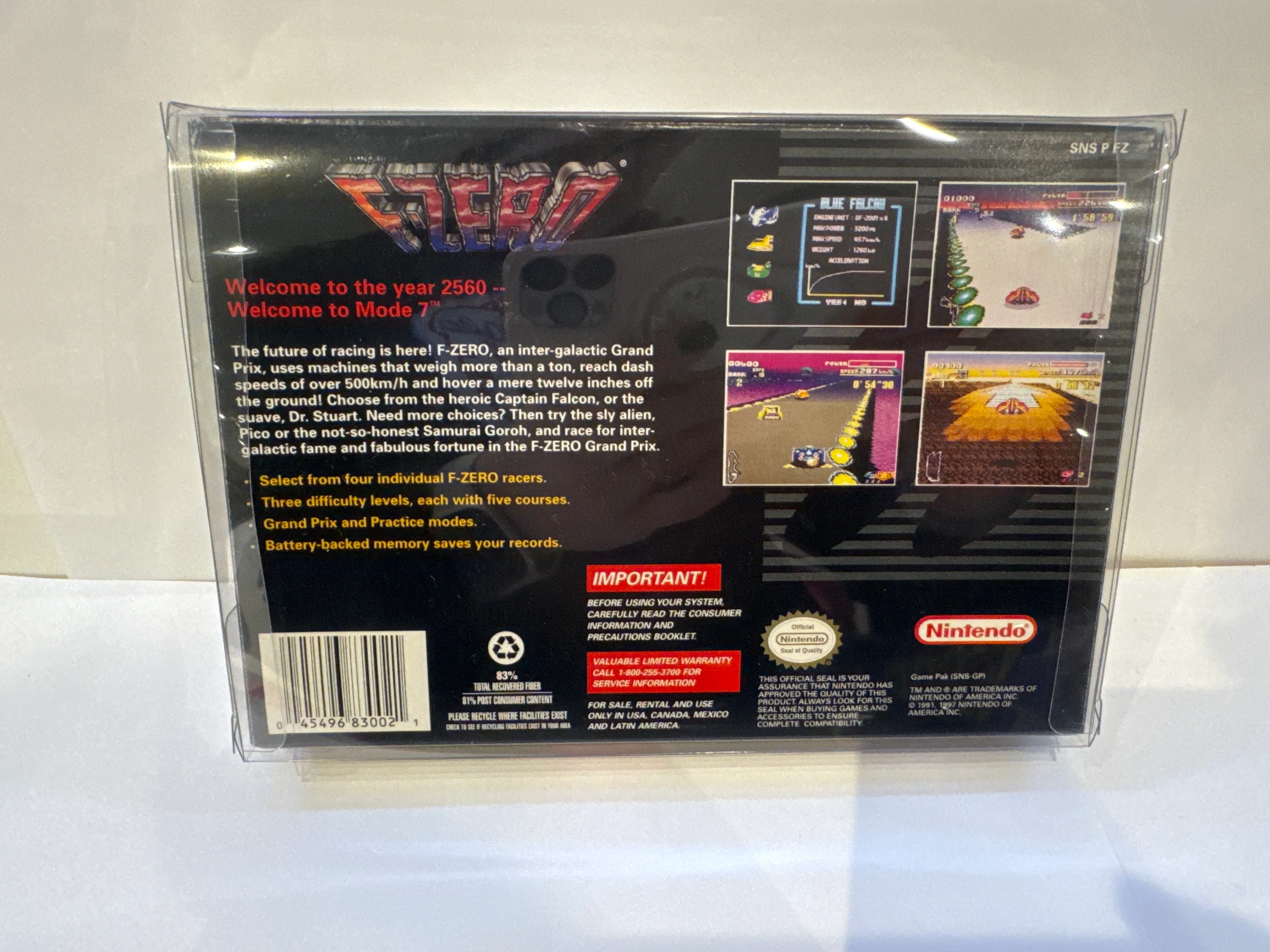 F-Zero [Player's Choice] - Super Nintendo - Image 3